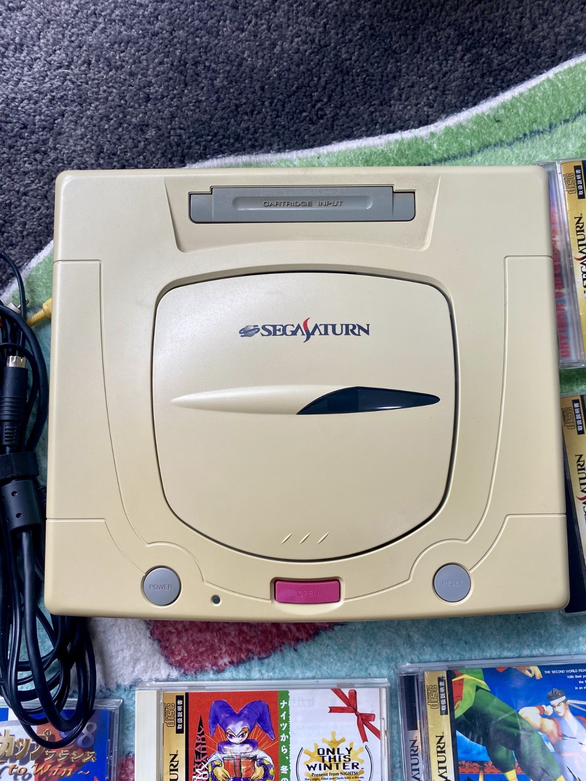 SEGA Saturn Bundle HST-3220 NTSC-J Boxed + 7 Games!!!