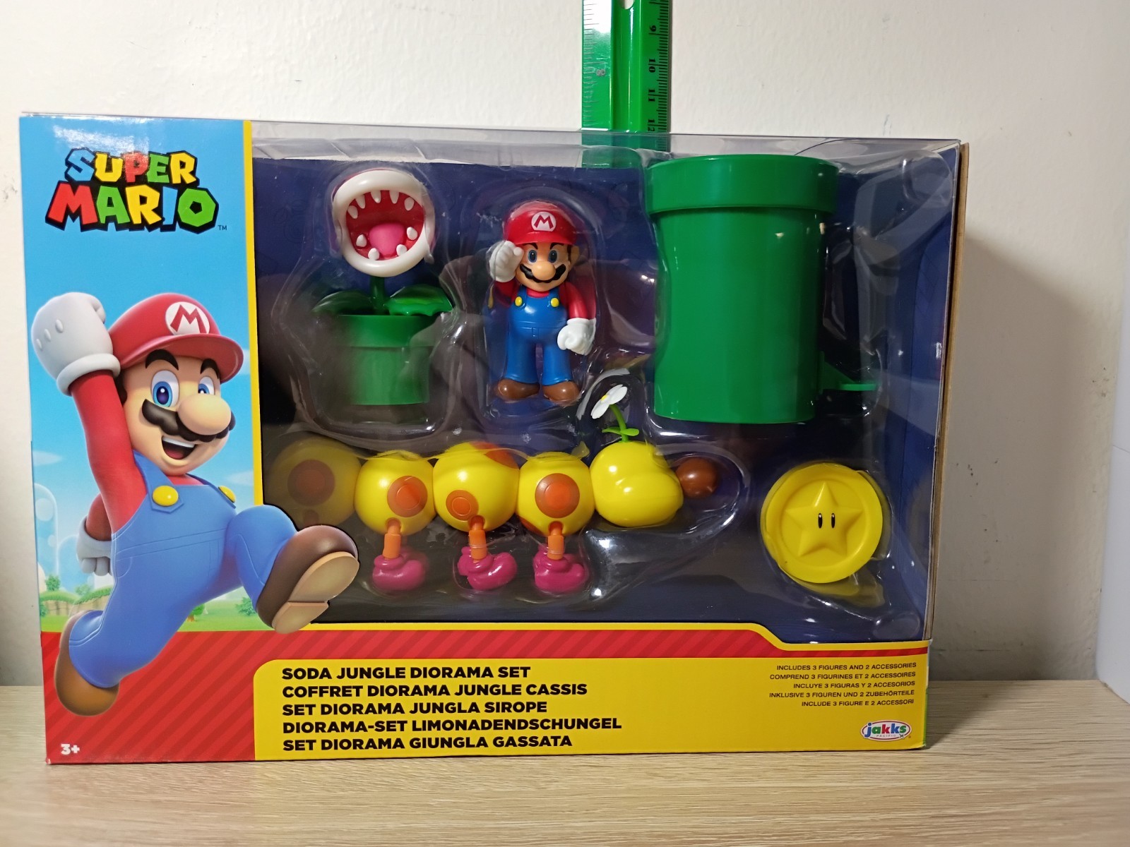 *FREE SHIP* 2.5″ WIGGLER SODA JUNGLE DIORAMA Super Mario Nintendo Piranha Jakks