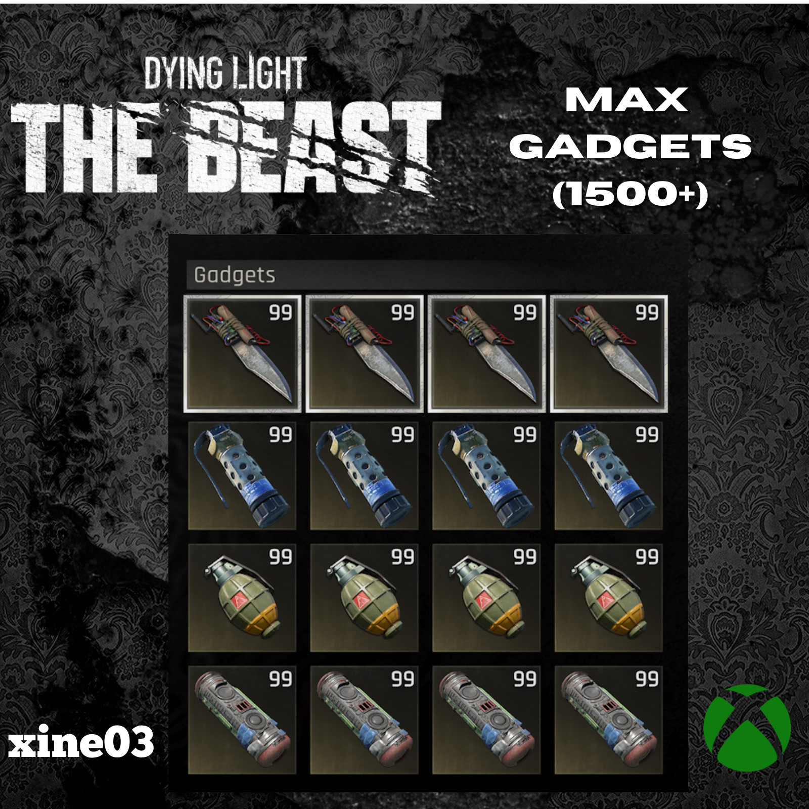 ✅Dying Light The Beast In Game Items Money & Weapons (Xbox One & Series X/S)✅