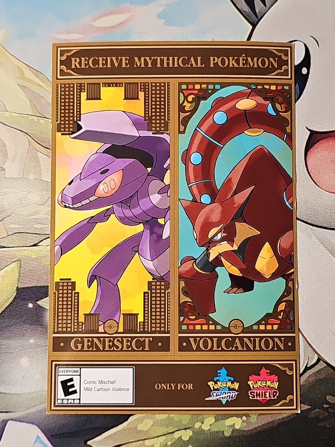 Pokémon Sword & Shield Genesect Volcanion Unscratched Code *EXPIRED*