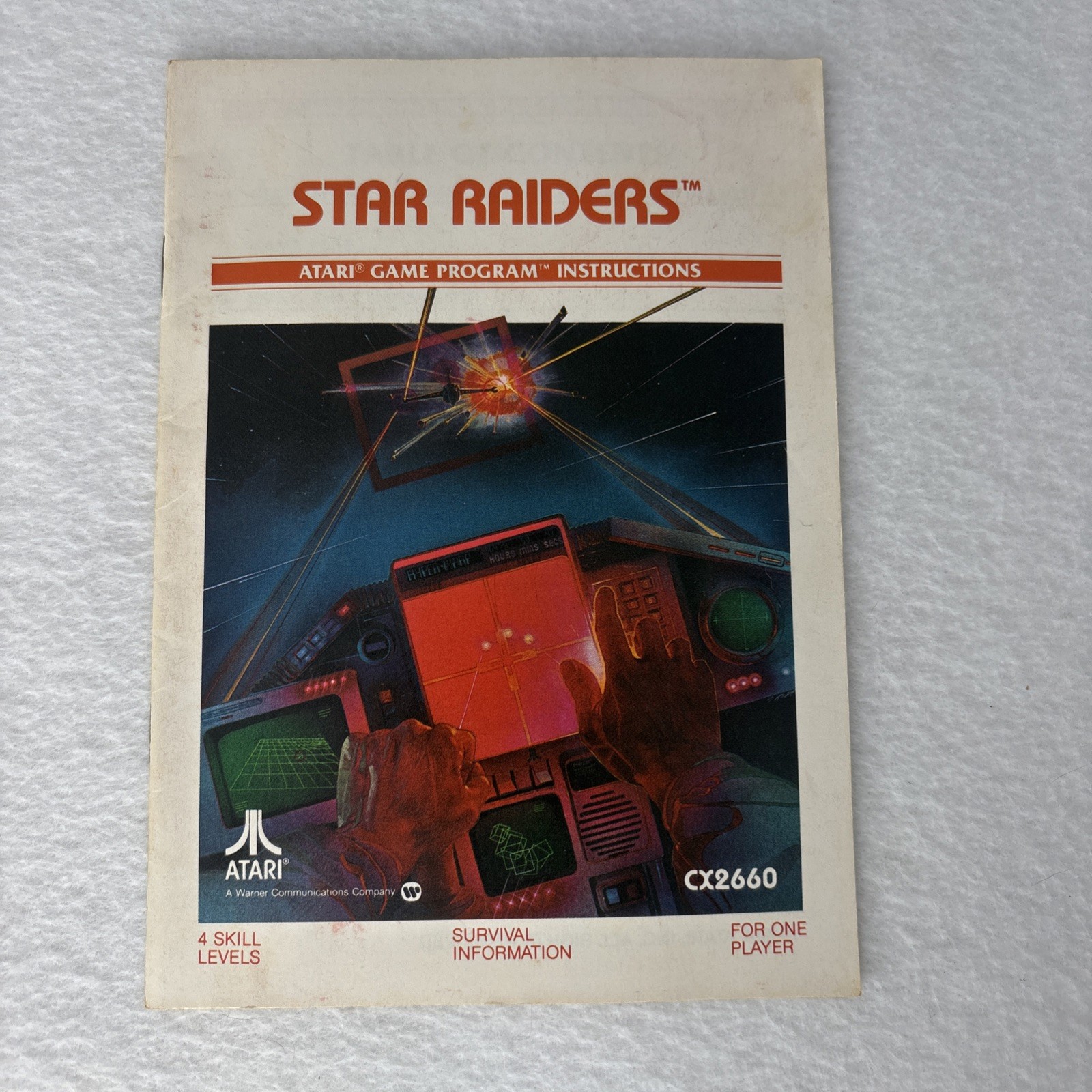 Star Raiders – Atari 2600 – 1982 – Cartridge, Manual & Video Touch Pad – Tested