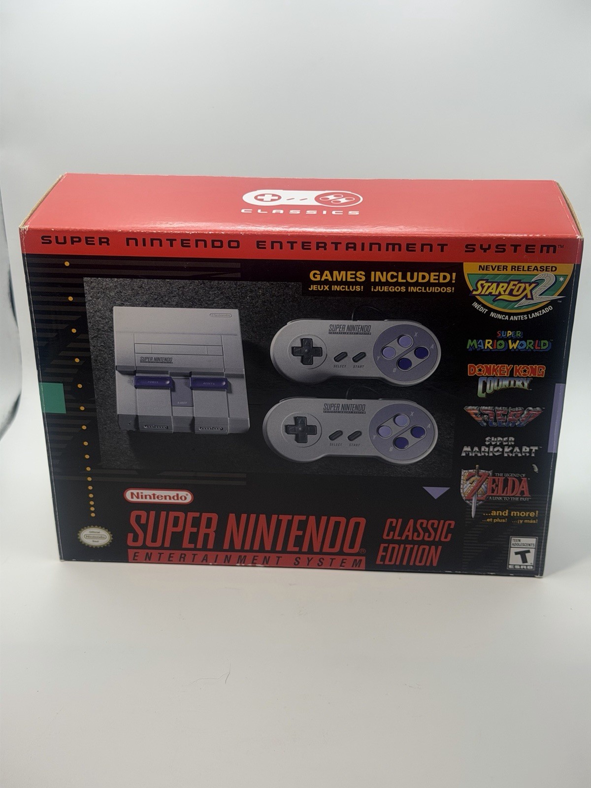 SNES Classic Edition Console with 21 Games new open box