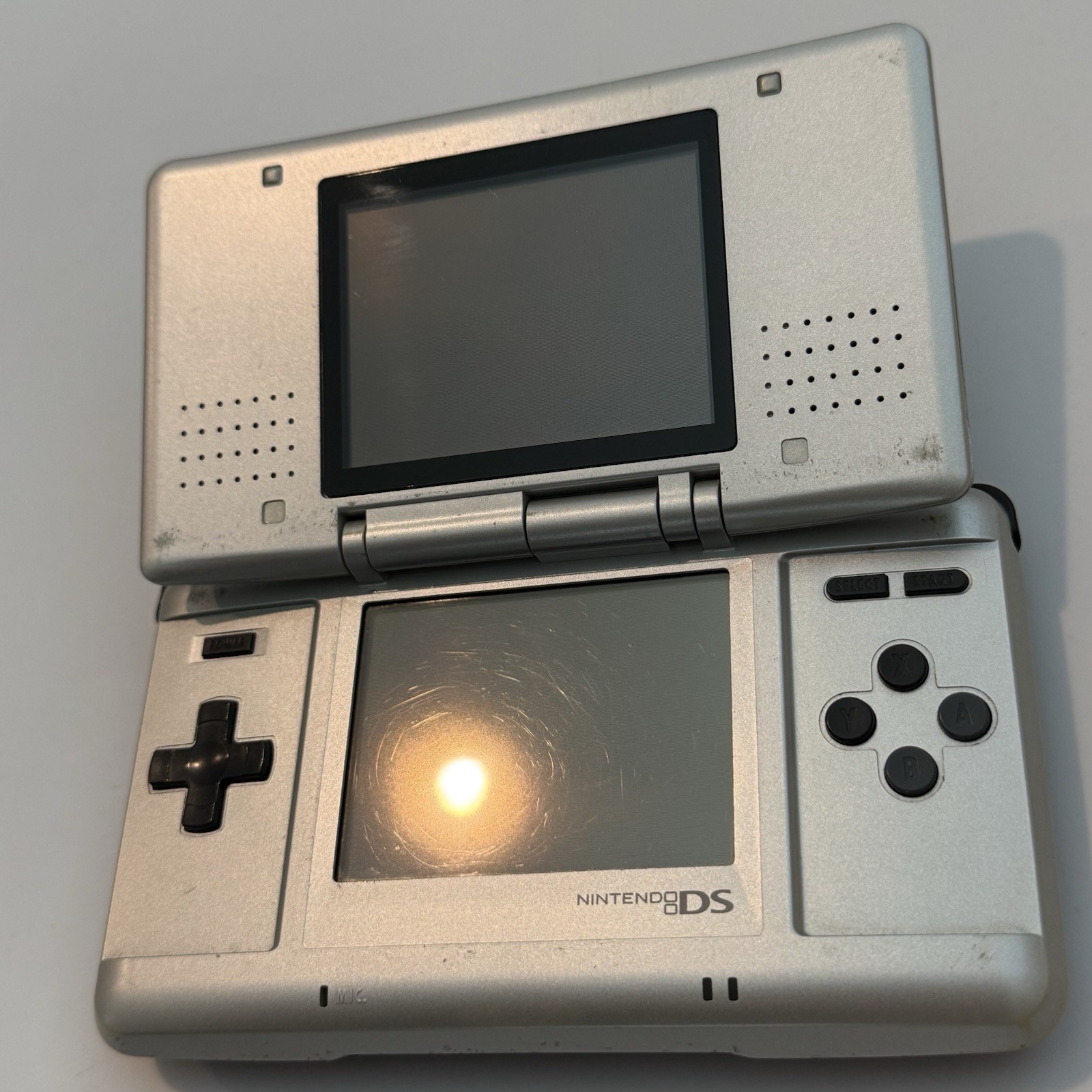 Ds – Nintendo DS Titanium Platinum Silver Game Console Tested Original #2961