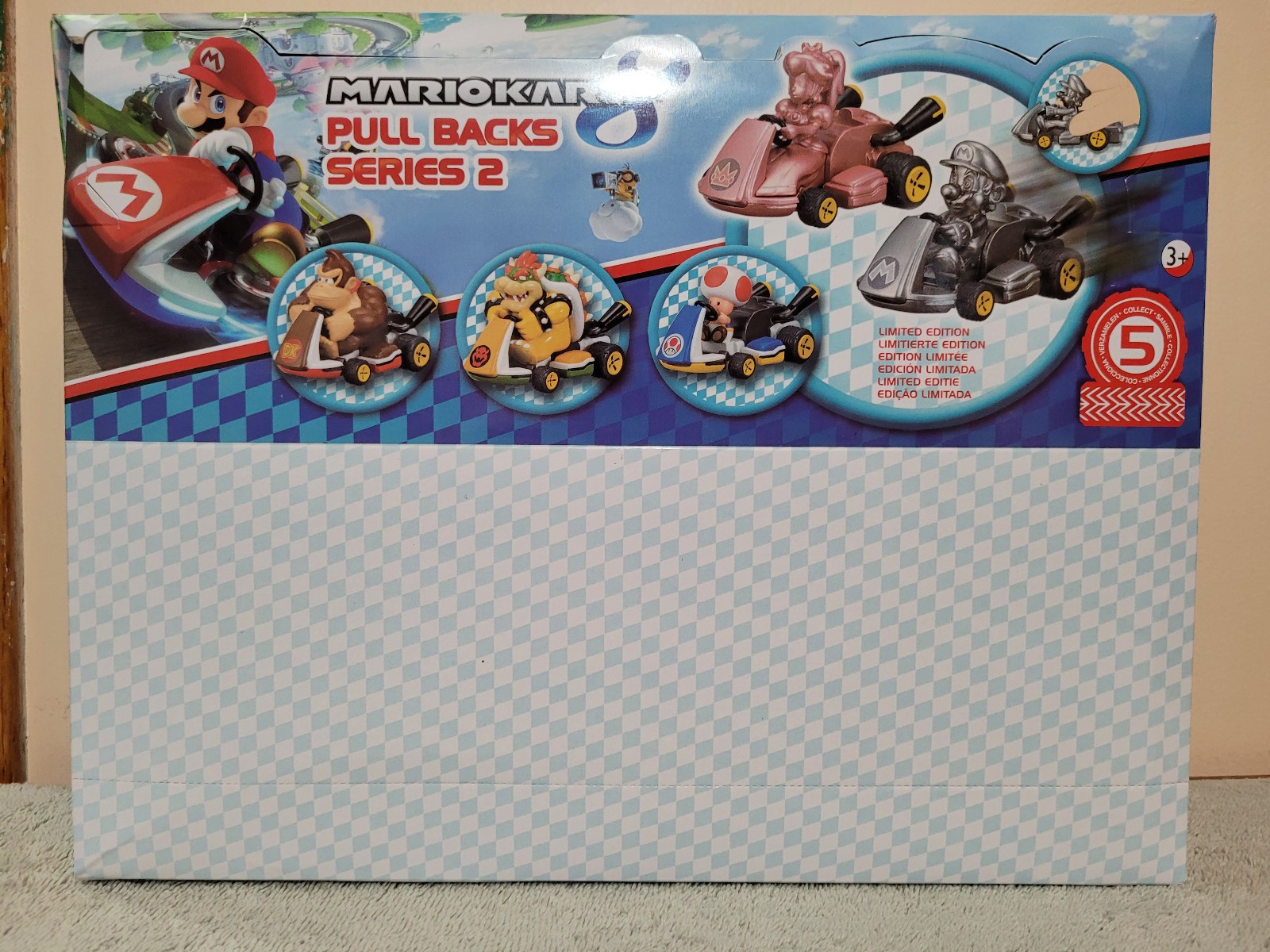 Nintendo Mario Kart 8 Pull Back Racers Series 2 Europe Display Box Figure