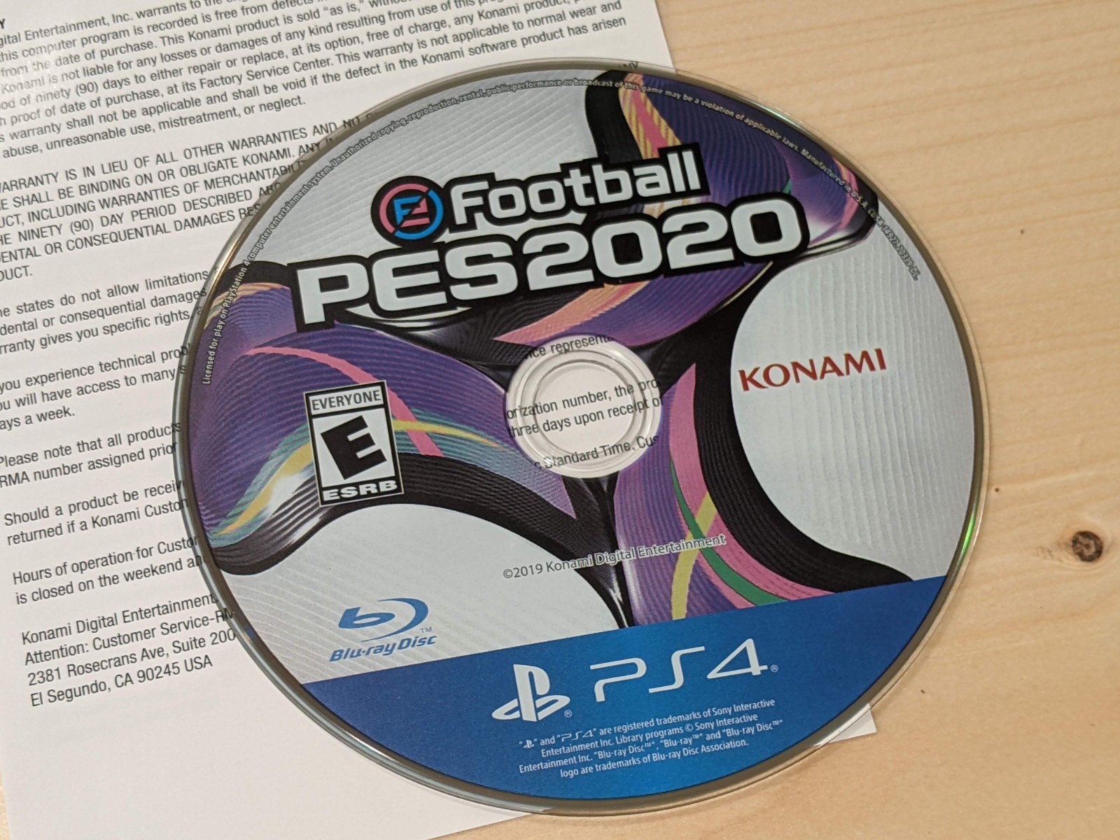 COMPLETE Pro Evolution Soccer 2020 (Sony PlayStation 4) PS4 PES FIFA Konami
