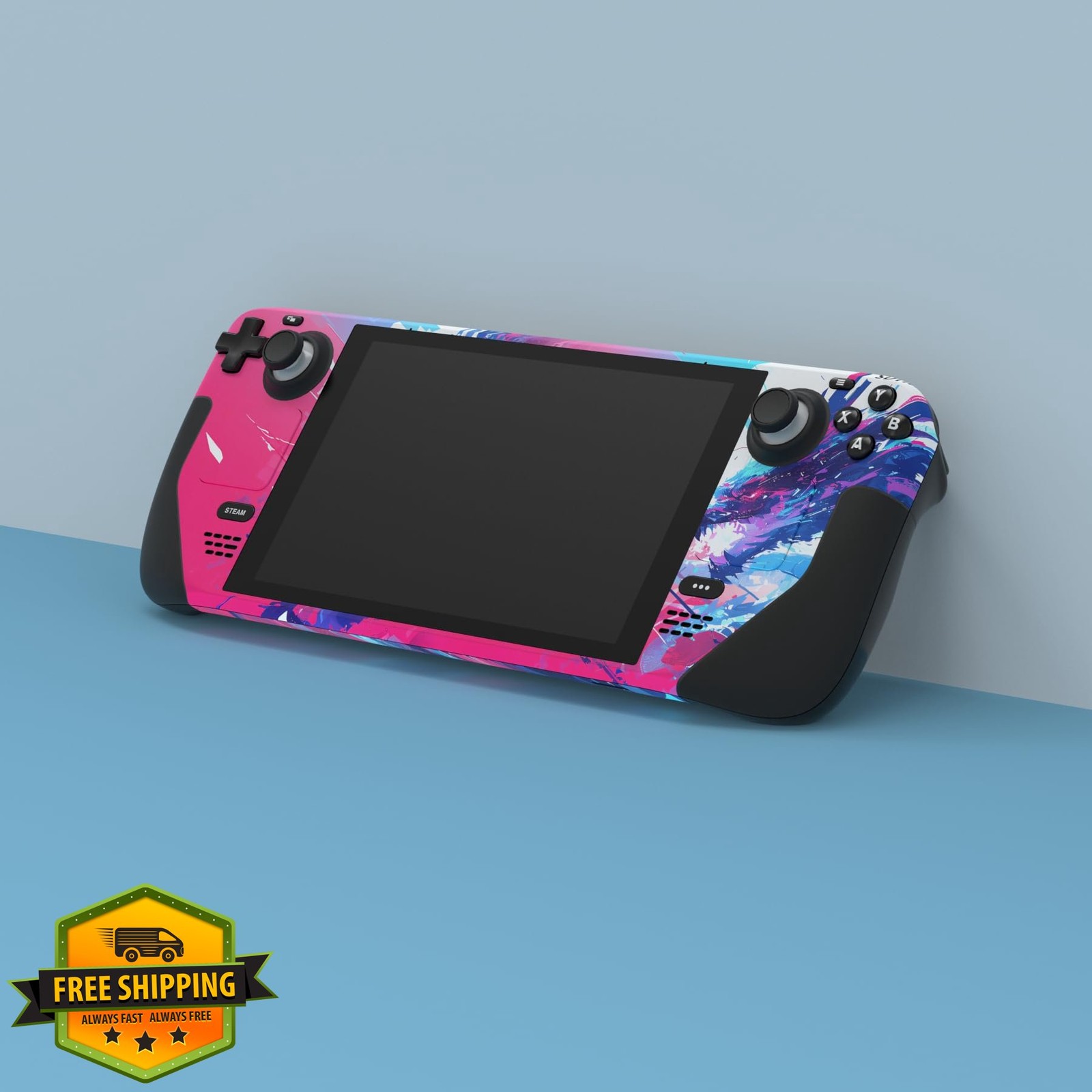 playvital Steam Deck Skin Neon Dragoon