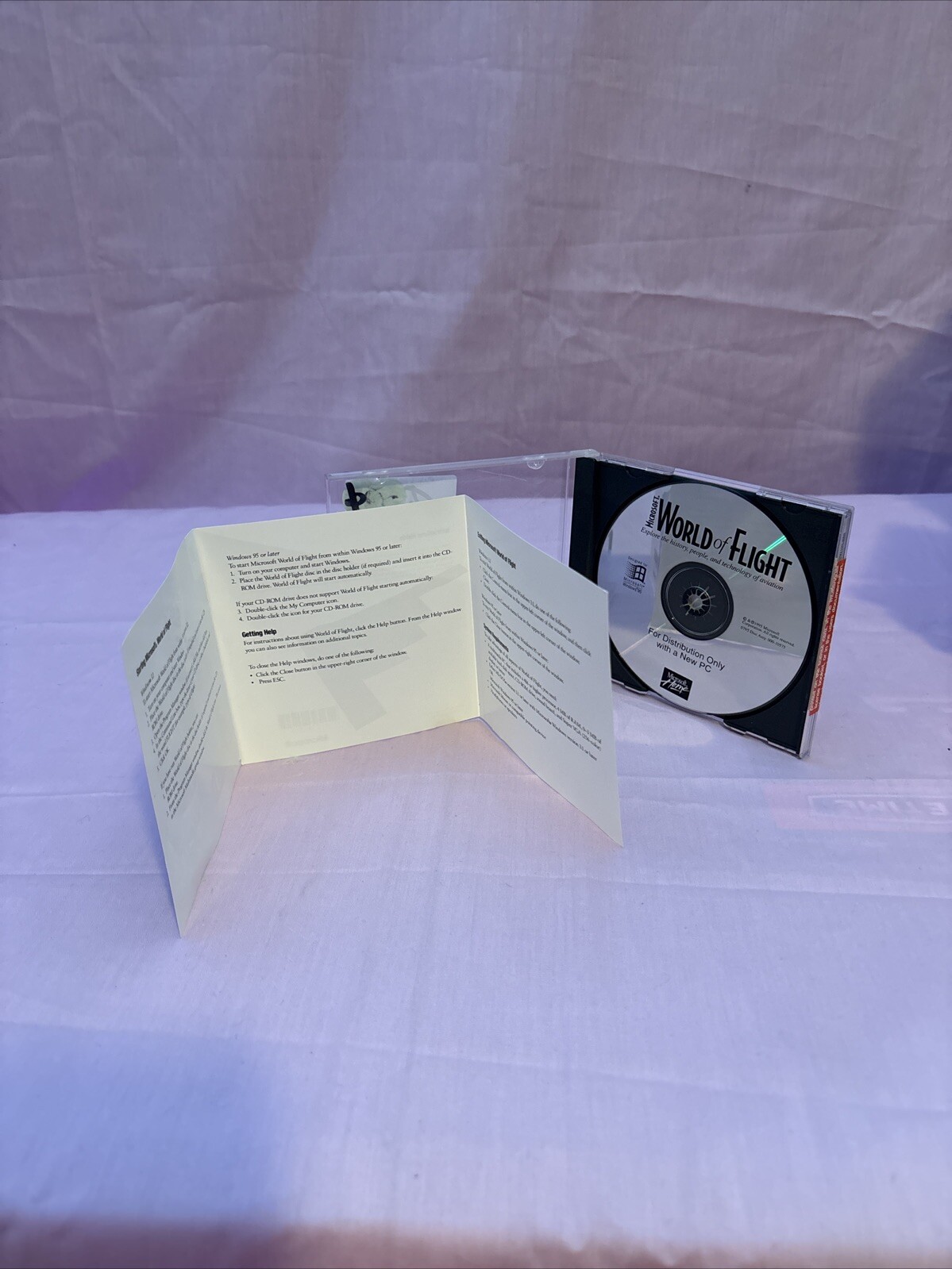 Microsoft World of Flight Exploration Series Windows 95 CD-Rom – GOOD