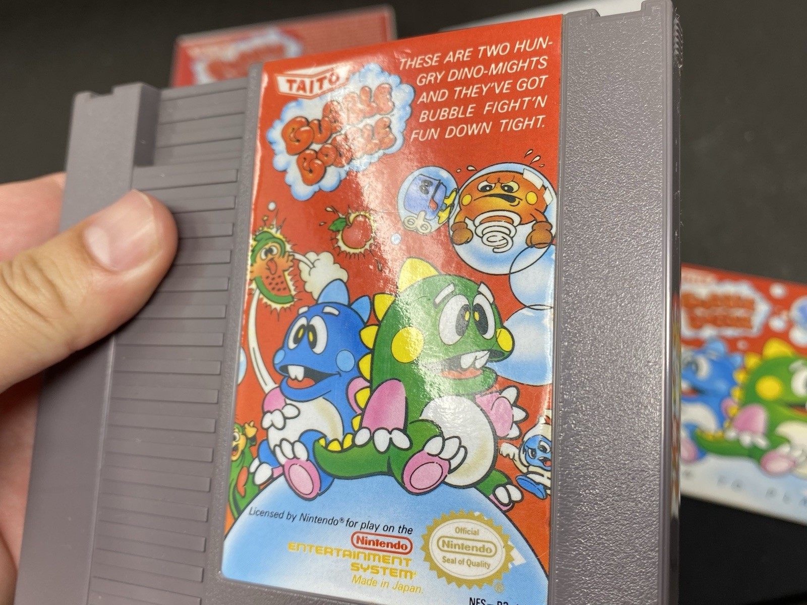 Bubble Bobble 1 (Nintendo NES, 1988) with Box and Manual CIB