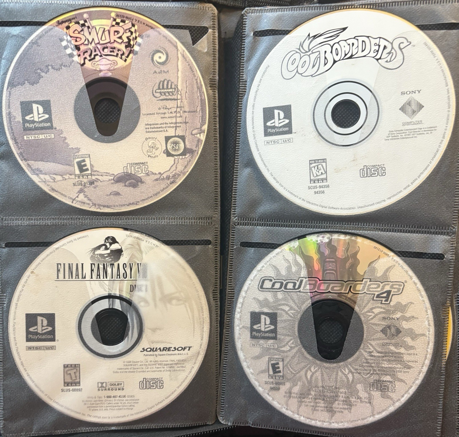 33 PlayStation Games w/ Carrying Case- Tested