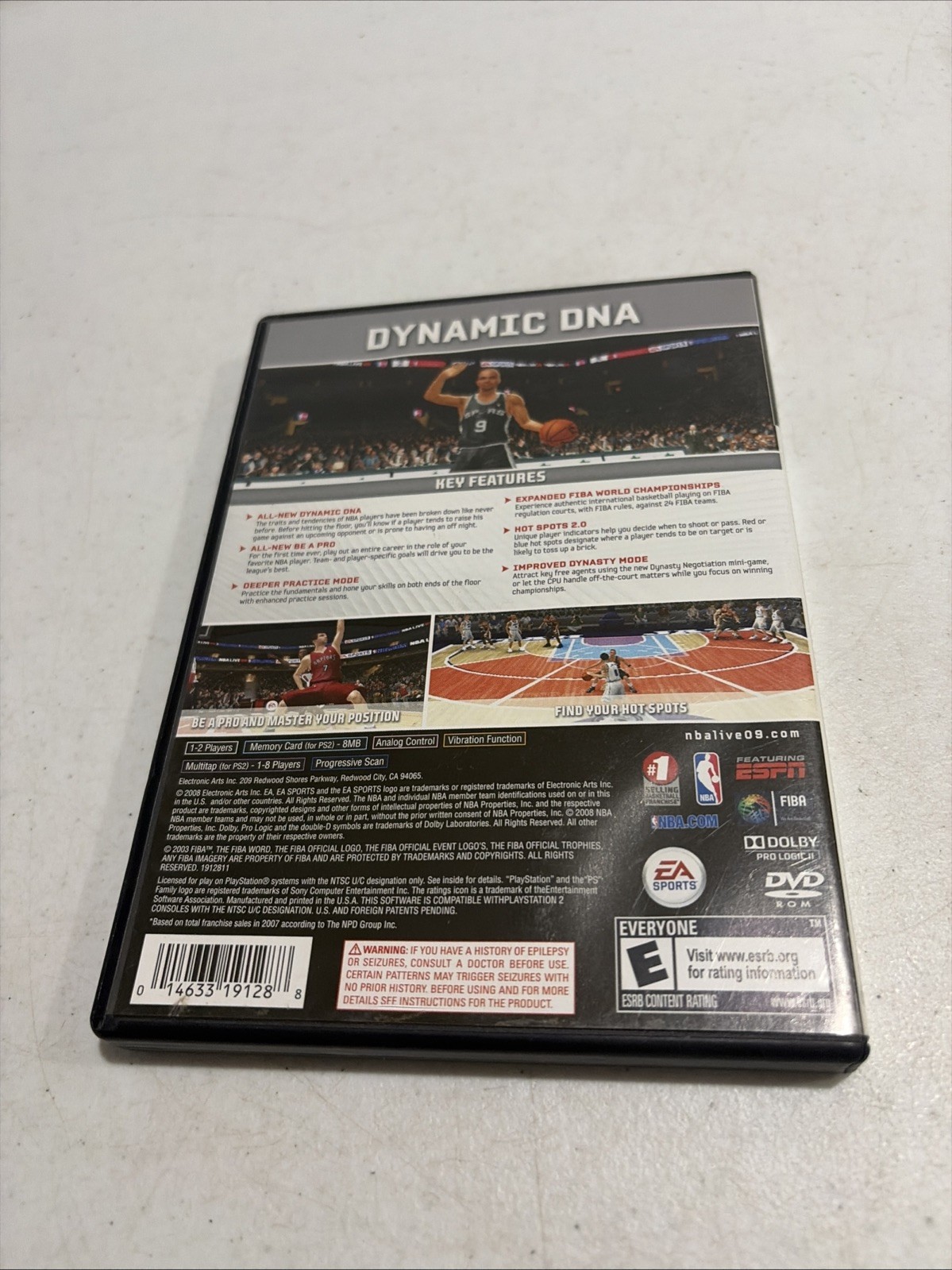 NBA Live 09 Sony PlayStation 2 PS2