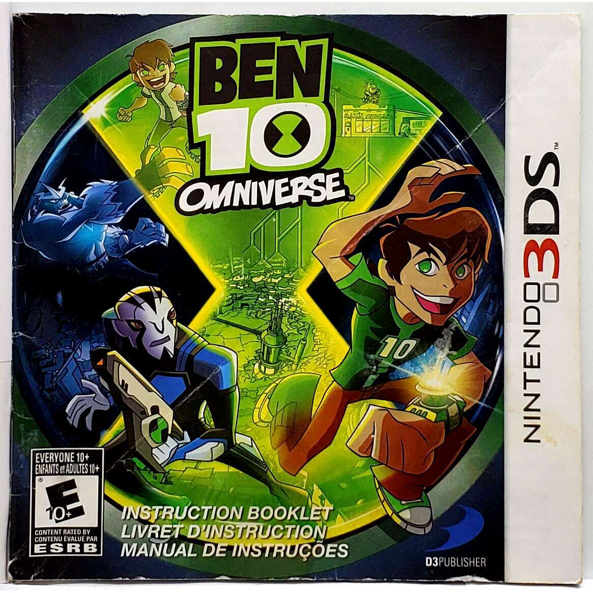 (Manual Only) Ben 10: Omniverse – Nintendo 3DS Authentic Instruction Booklet