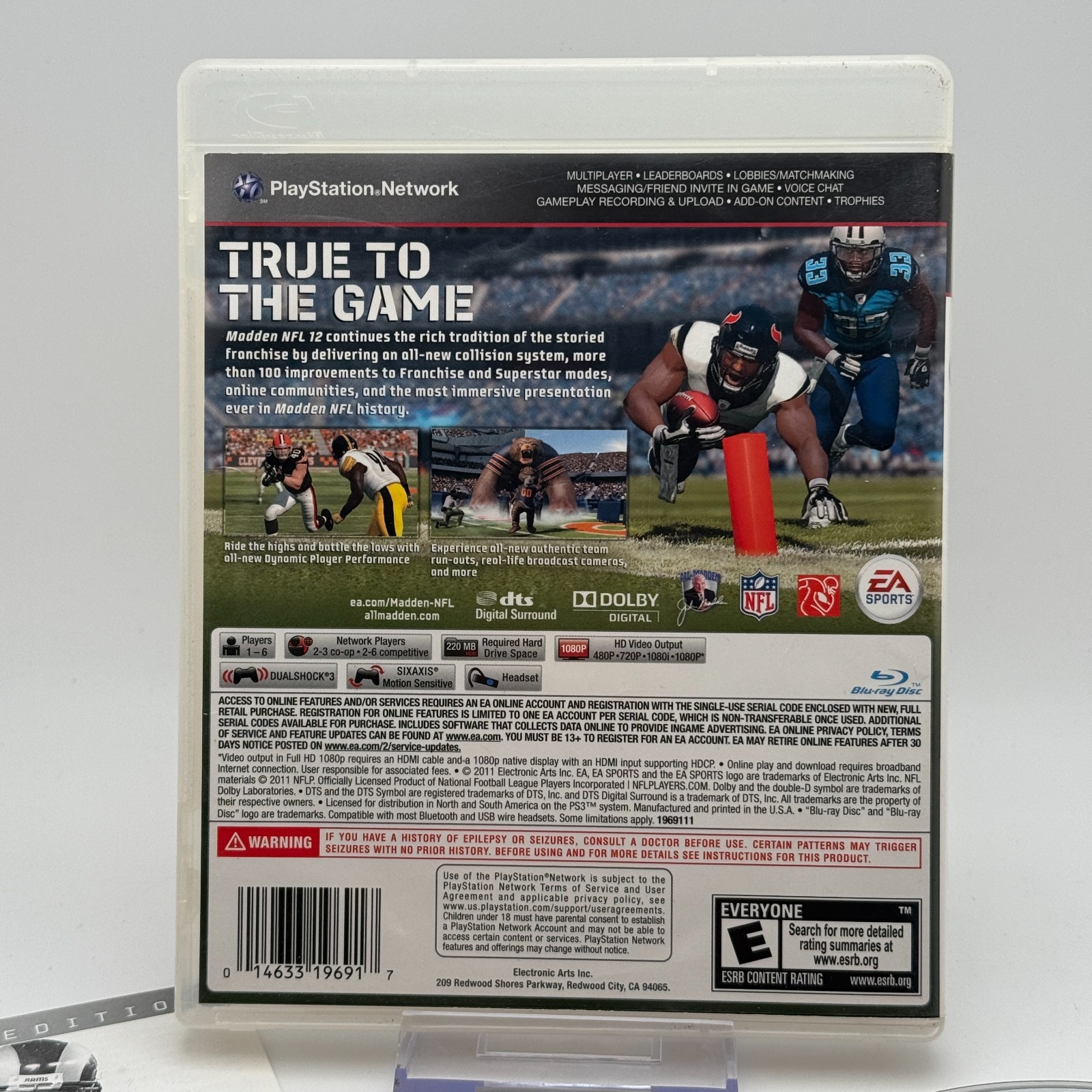 Madden NFL 12: Hall of Fame Edition (Sony PlayStation 3, PS3) Complete CIB