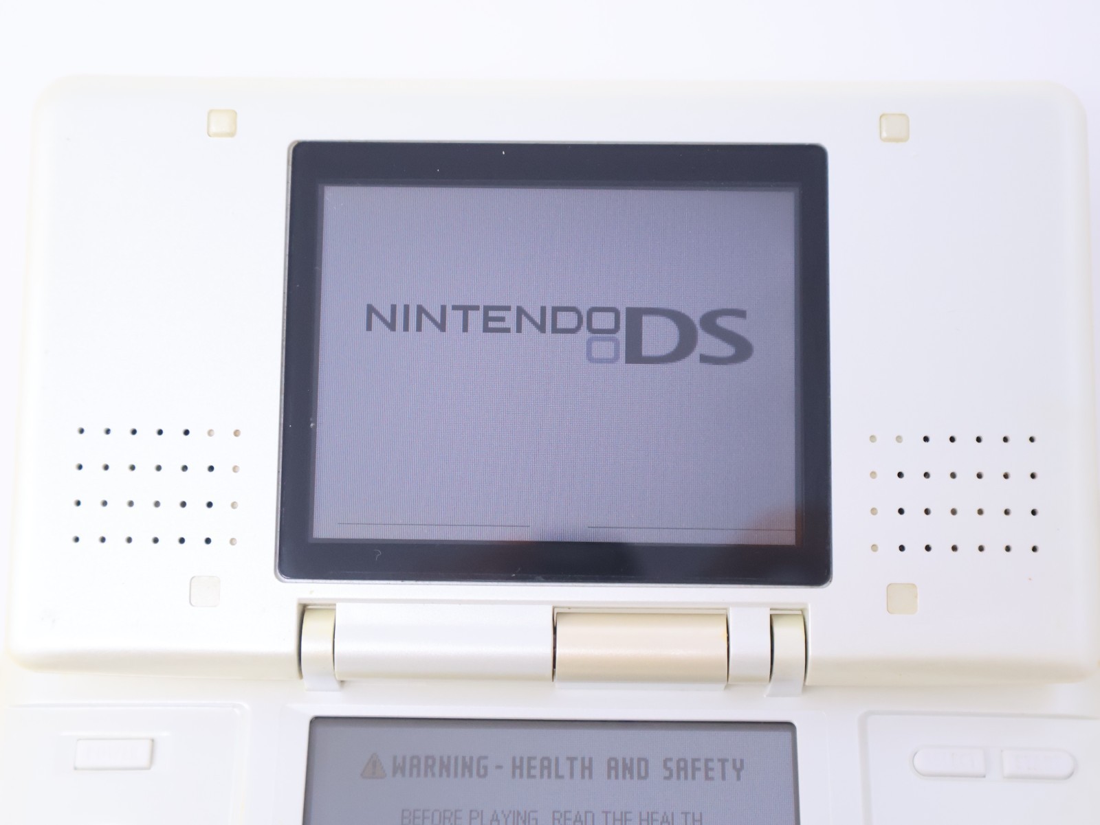 Nintendo DS Handheld System Tested Working Pure White w/ Charger & Stylus