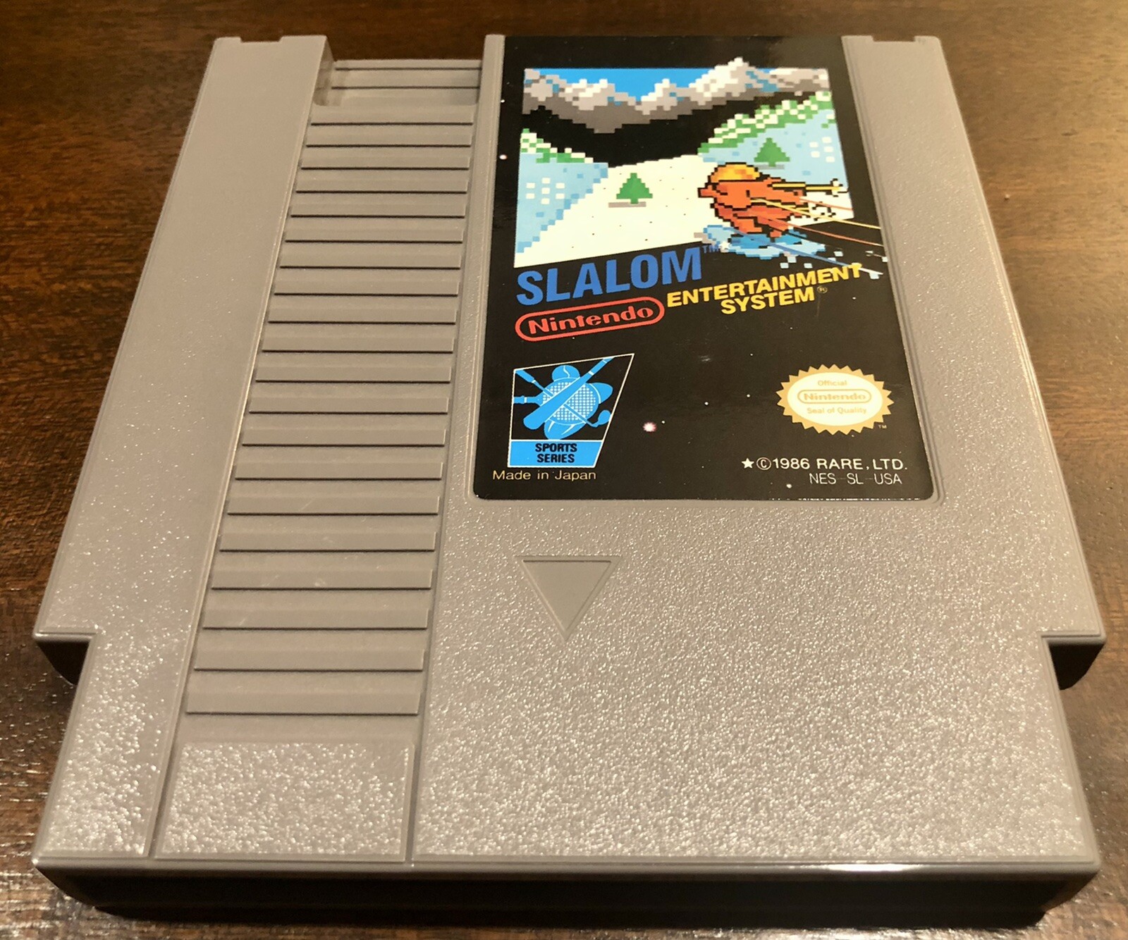 Slalom Complete in Box CIB (Nintendo, NES 1987) *OVAL SEAL VARIANT* RARE 🔥