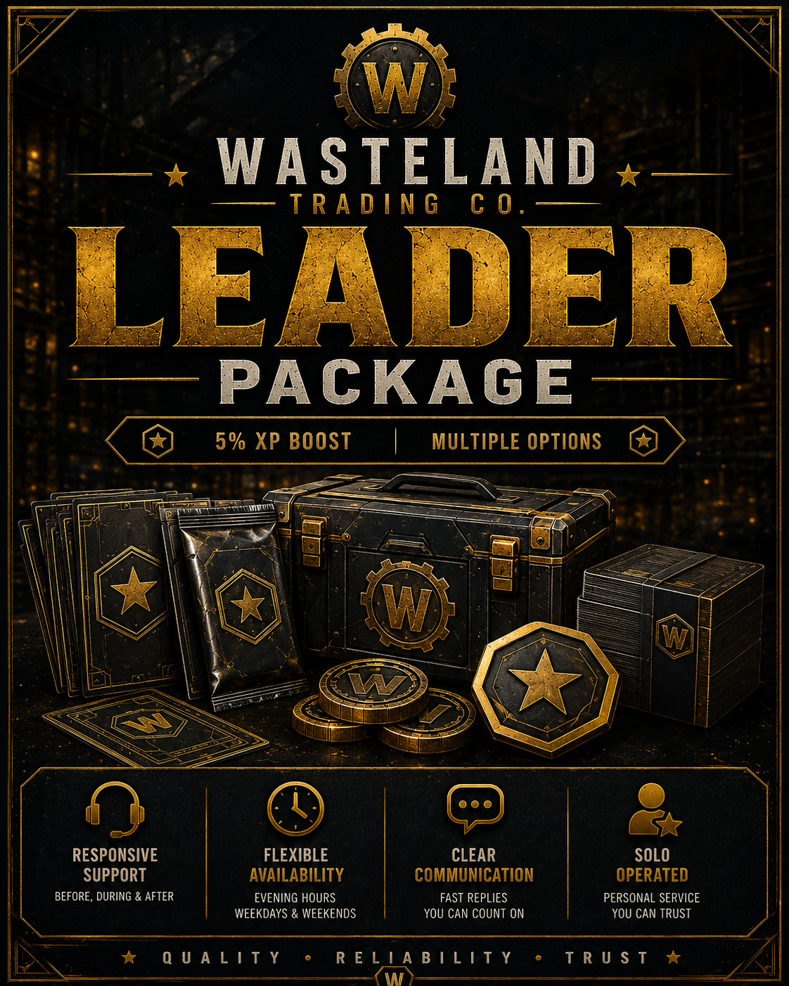 Fallout 76 [PC] Leader Package | Multiple Options | Flexible Quantities