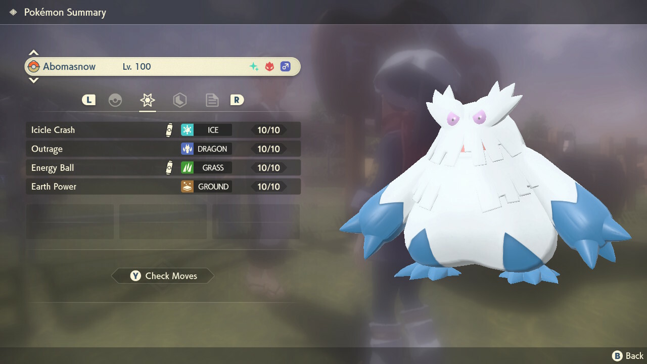 Shiny Alpha Abomasnow Max Effort Pokemon Legend Arceus