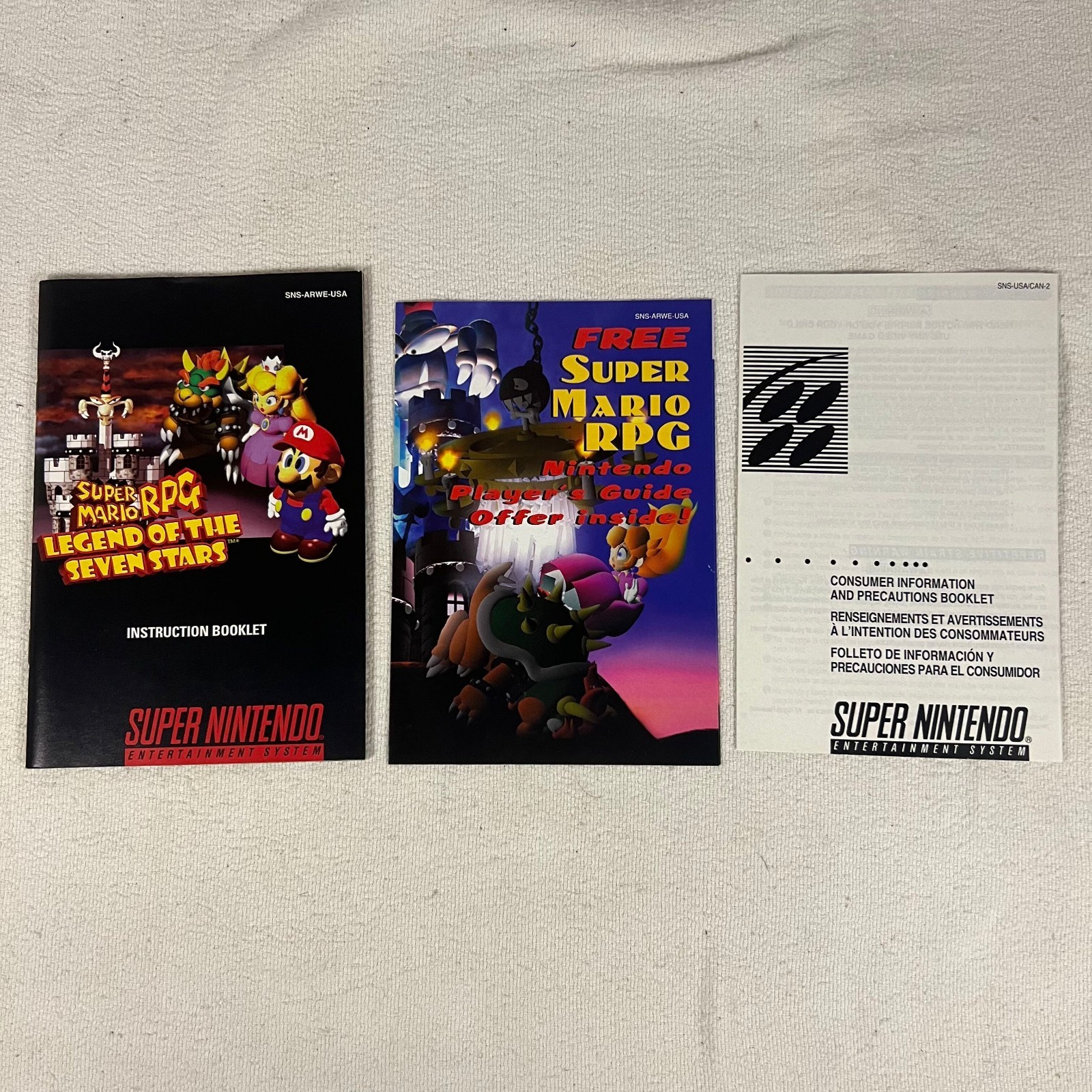 Super Mario RPG: Legend of the Seven Stars Nintendo SNES 1996 CIB Complete