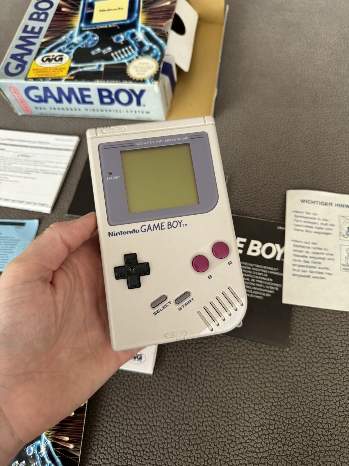 NINTENDO GAME BOY CLASSIC 1989 – 1a EDIZIONE! – GIG ITALIA IMPORT GER – COMPLETO