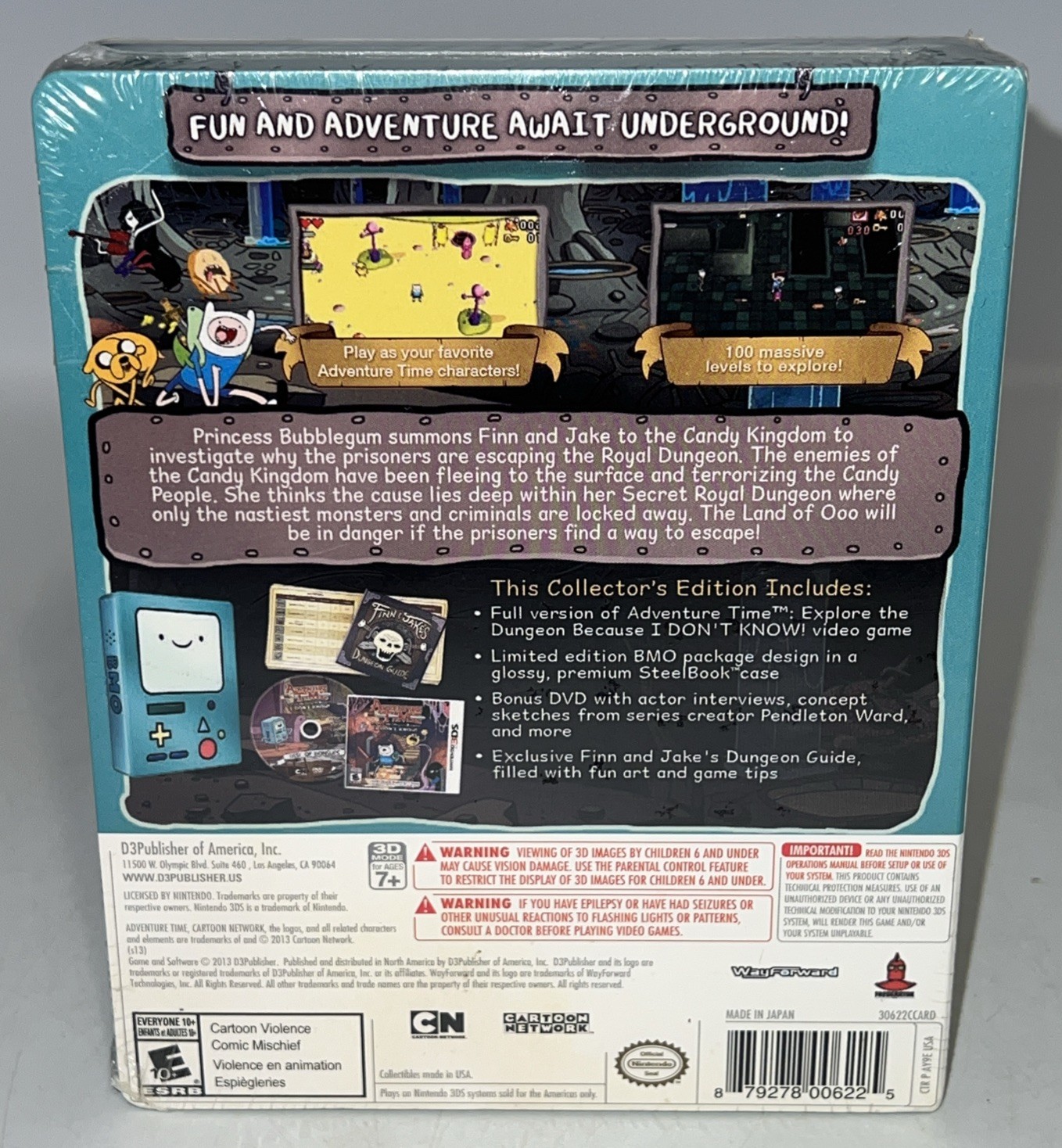 Adventure Time: Explore the Dungeon Collector’s Edition (Nintendo 3DS) New