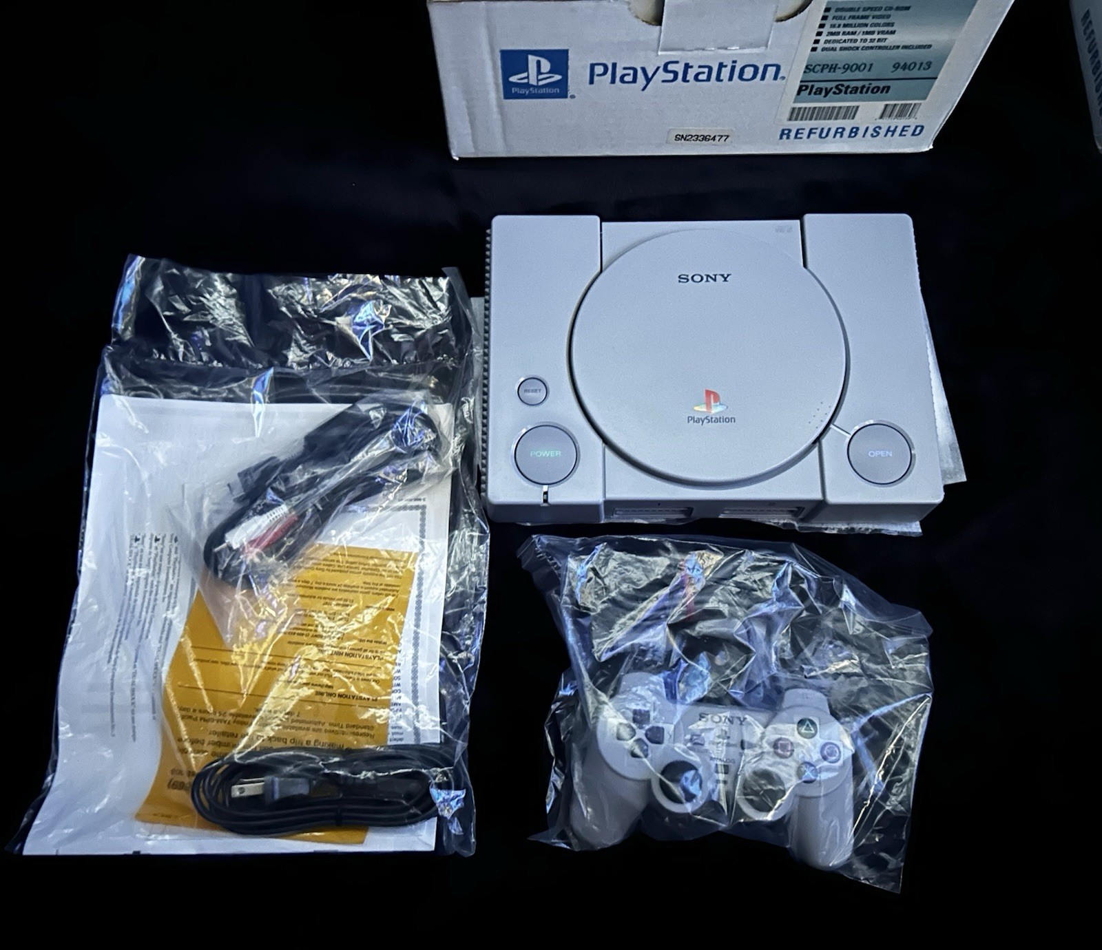 (TWO) SONY PLAYSTATION 1 CONSOLE SETS FULLY SERVICED BY SONY (ULTRA RARE)