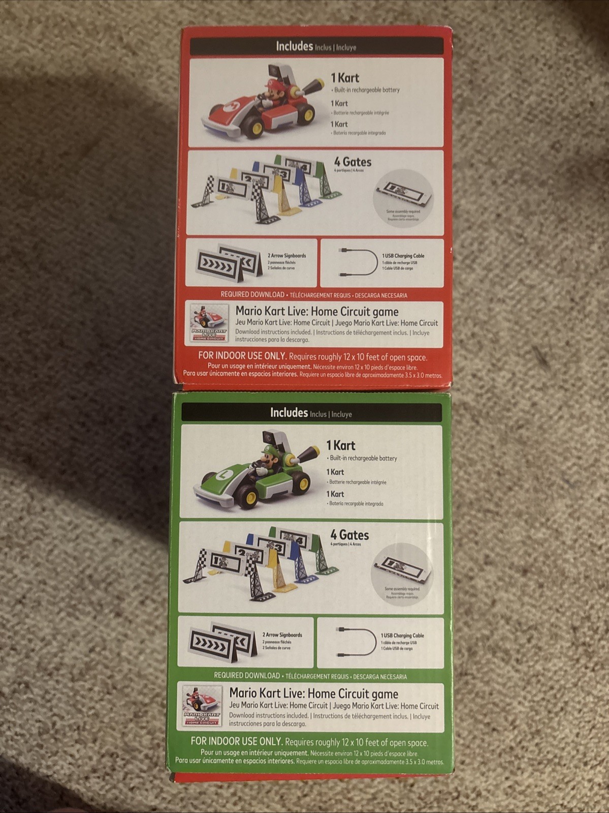 ✅ Mario Kart Live Home Circuit Bundle Nintendo Switch Game, CIB Both Sets