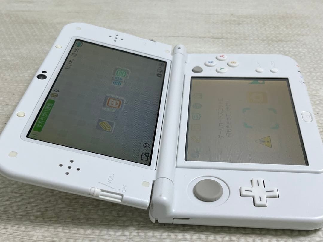 New Nintendo 3DS XL LL Pearl White Console from japan USED