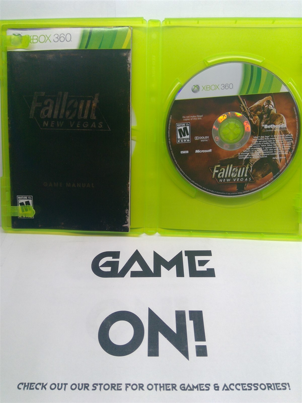 Fallout: New Vegas (Xbox 360, 2010) Complete Tested Working – Free Ship