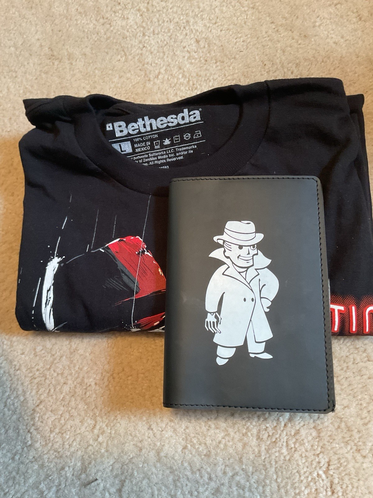 Fallout Nick Valentine Detective Agency L Shirt Pin Sign Limited Edition
