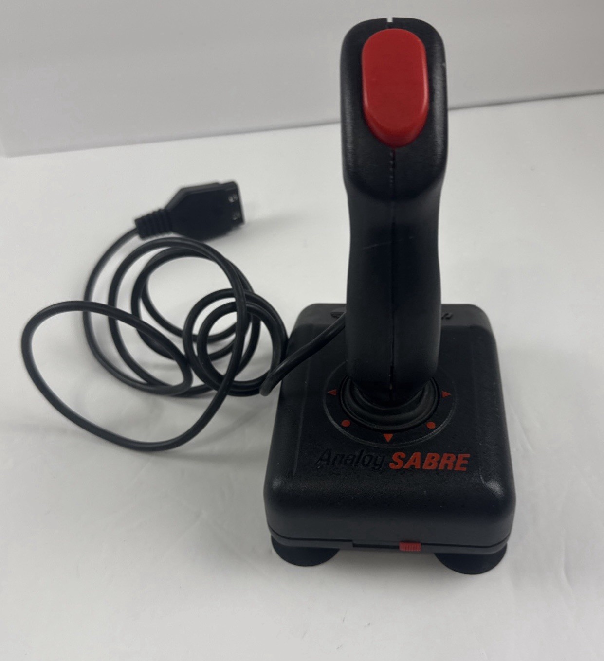 Suncom Analog Sabre Joystick Black And Red 2 Button Control Suction Mount