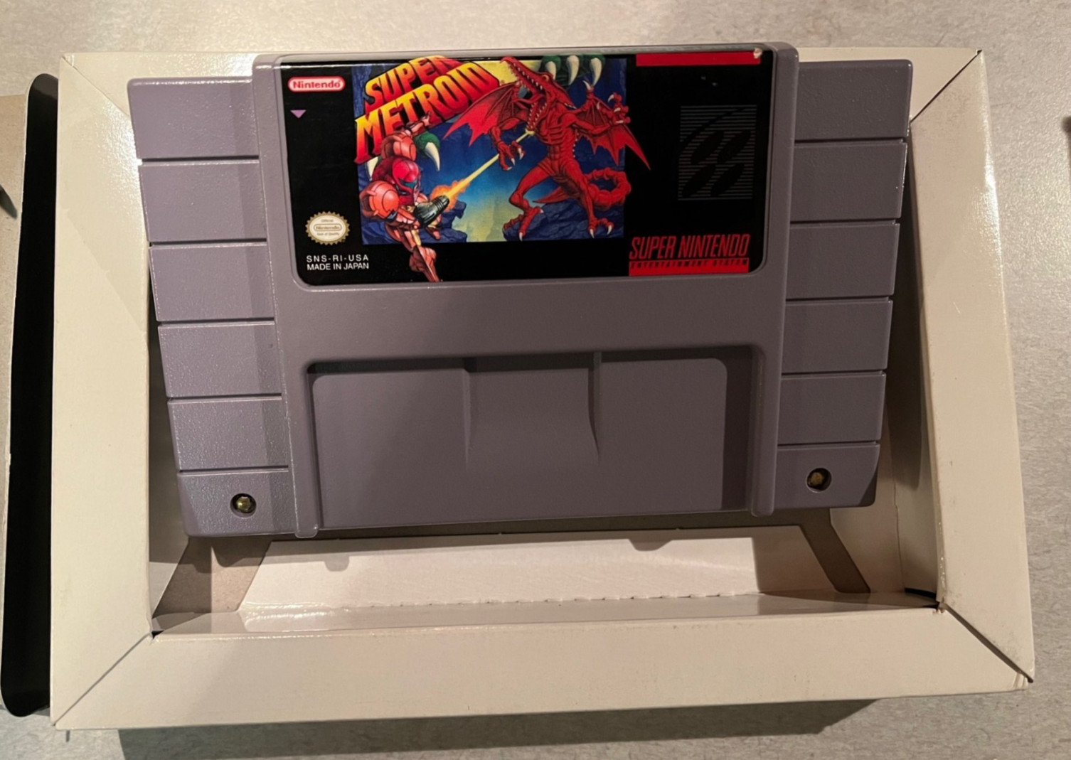 SNES Super Metroid CIB + Inserts Good Condition / Clean & Tested