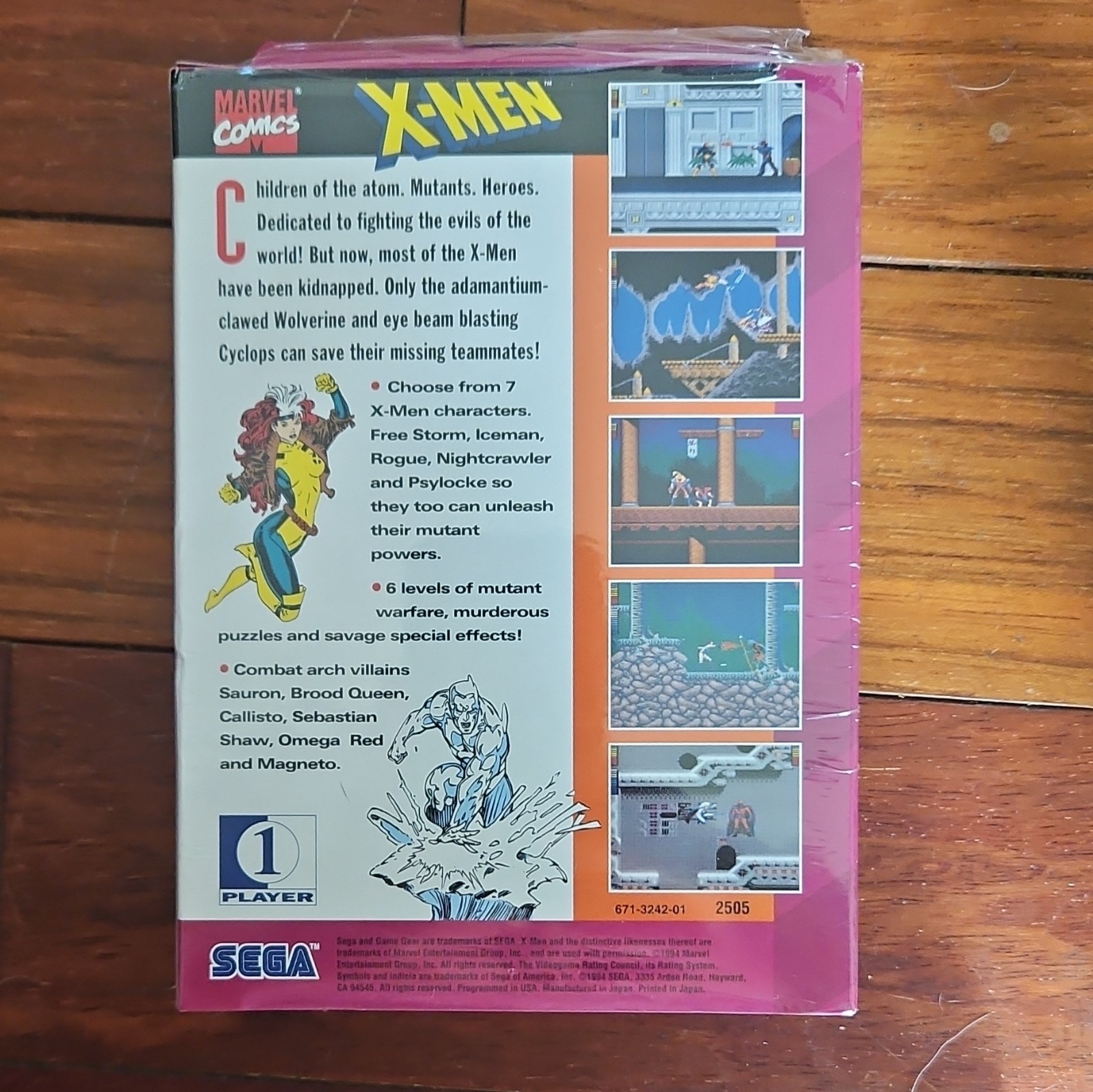 X-Men (Marvel Comics) Case/Box Only – Sega Game Gear Action & Adventure GA