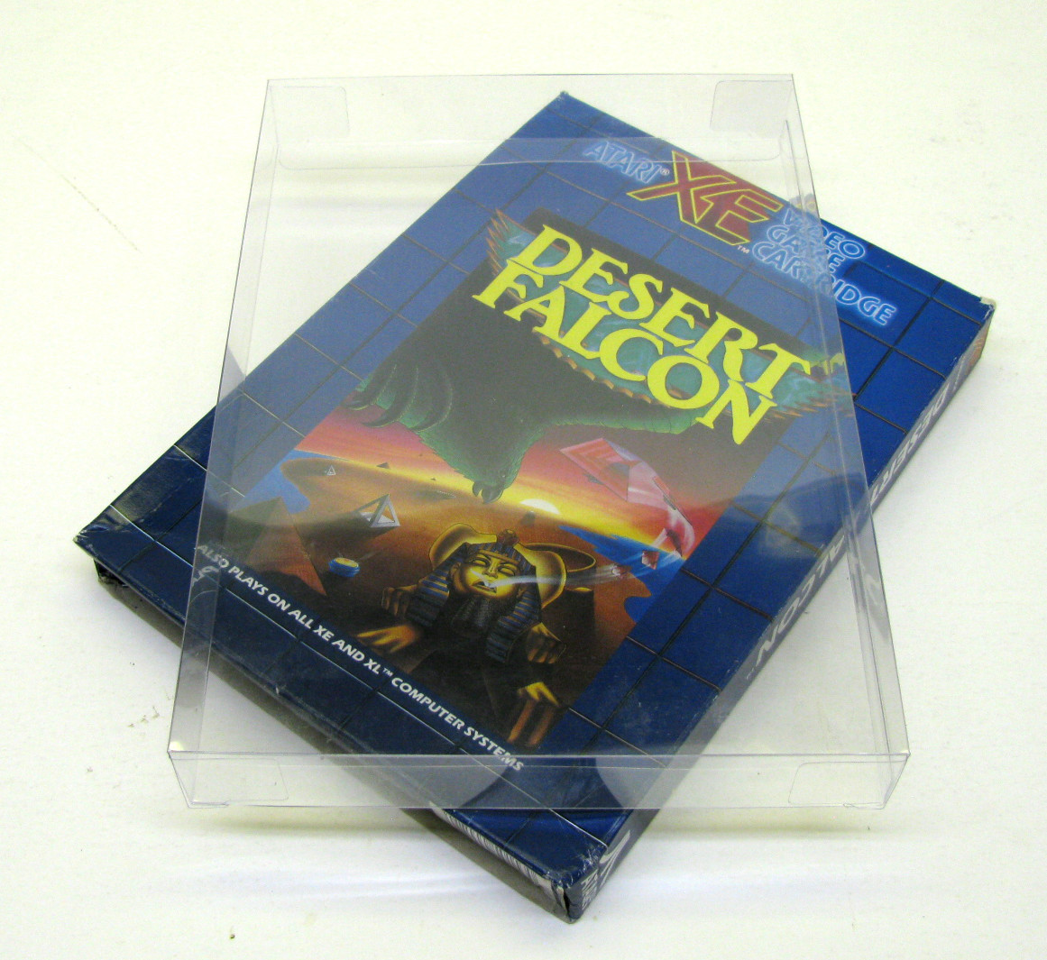 10x CLEAR PLASTIC PROTECTIVE BOX SLEEVE FOR ATARI XEGS CIB GAME BOXES