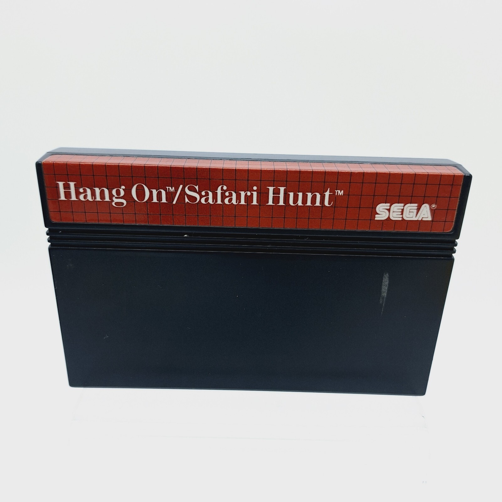 Hang-On / Safari Hunt (Sega Master) Cartridge Case and Manual CIB