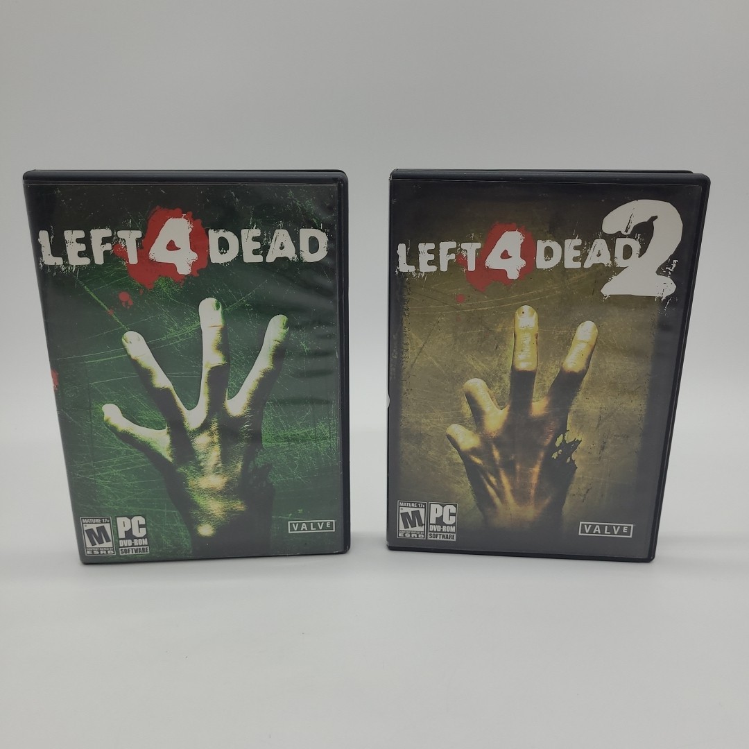 Lot Of 2 Left 4 Dead & Left 4 Dead 2 PC DVD – ROM Games Complete Untested