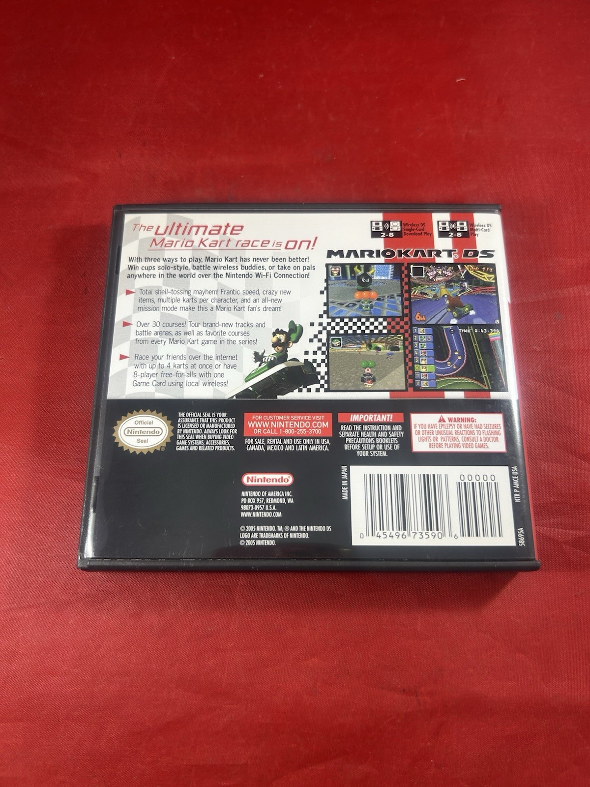Mario Kart DS Nintendo DS Game Complete w/ Manual NTSC-U/C E Everyone