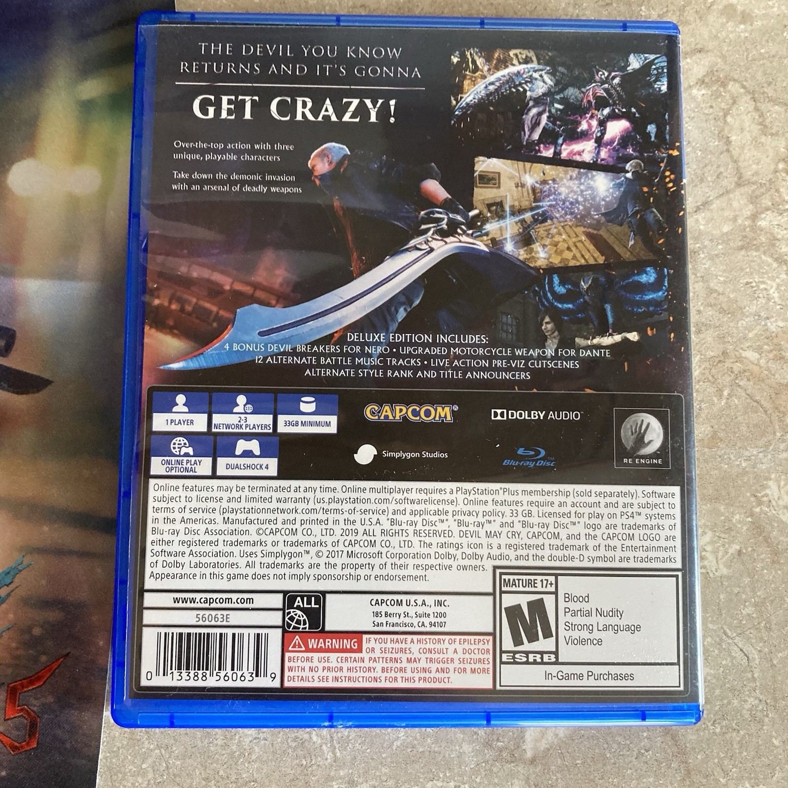 Devil May Cry 5 Collector’s Edition With Game Motor Home Replica Art Book More