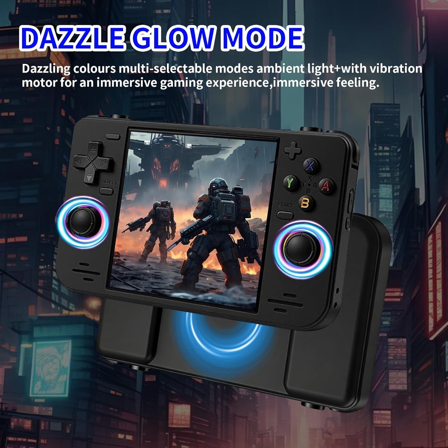 RF40H Black Retro Game Console, Dual Player, 18K+ Classic Games in Your Pocket