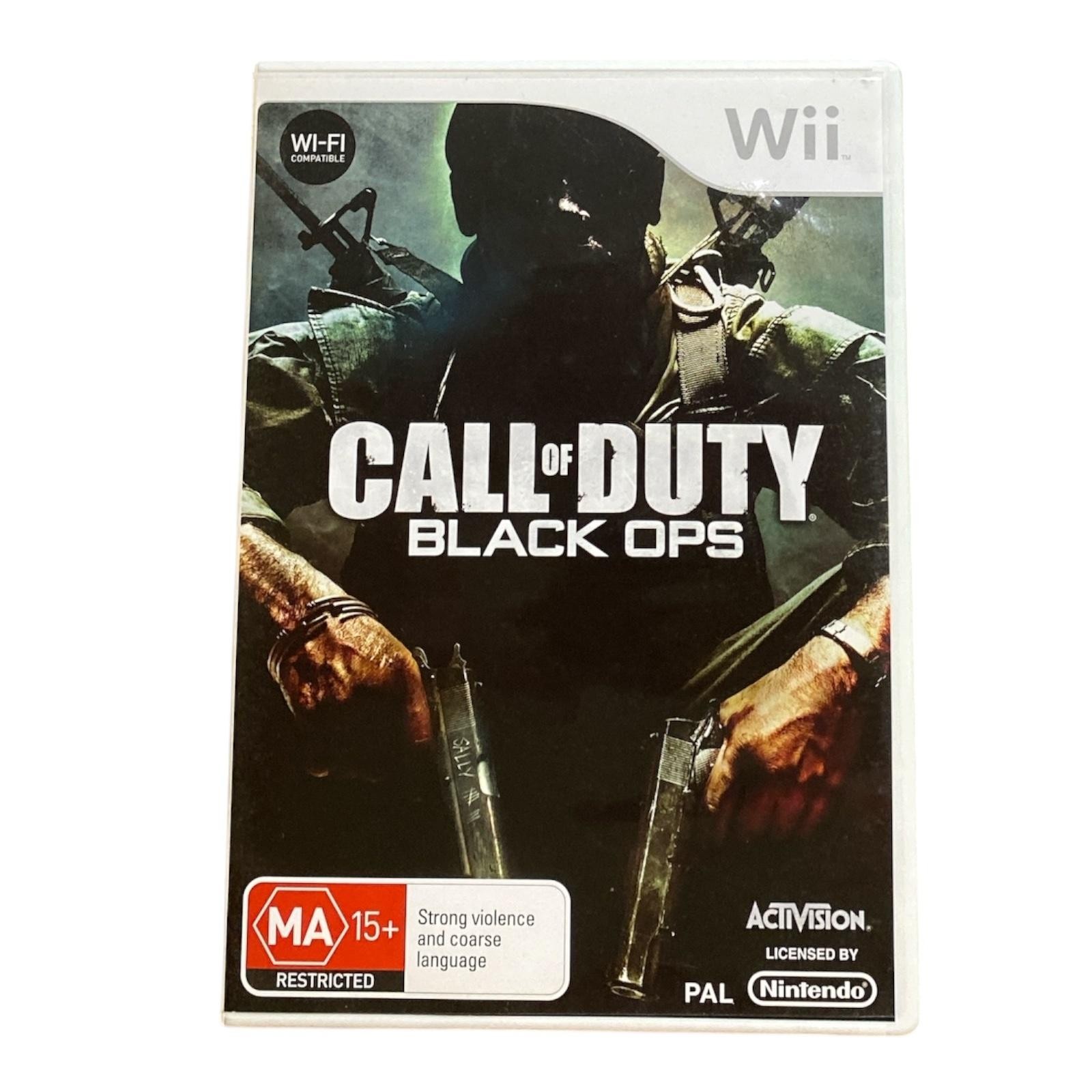 Call Of Duty: Black Ops Nintendo Wii Game Manual Activision 2010 MA15+ Shooter