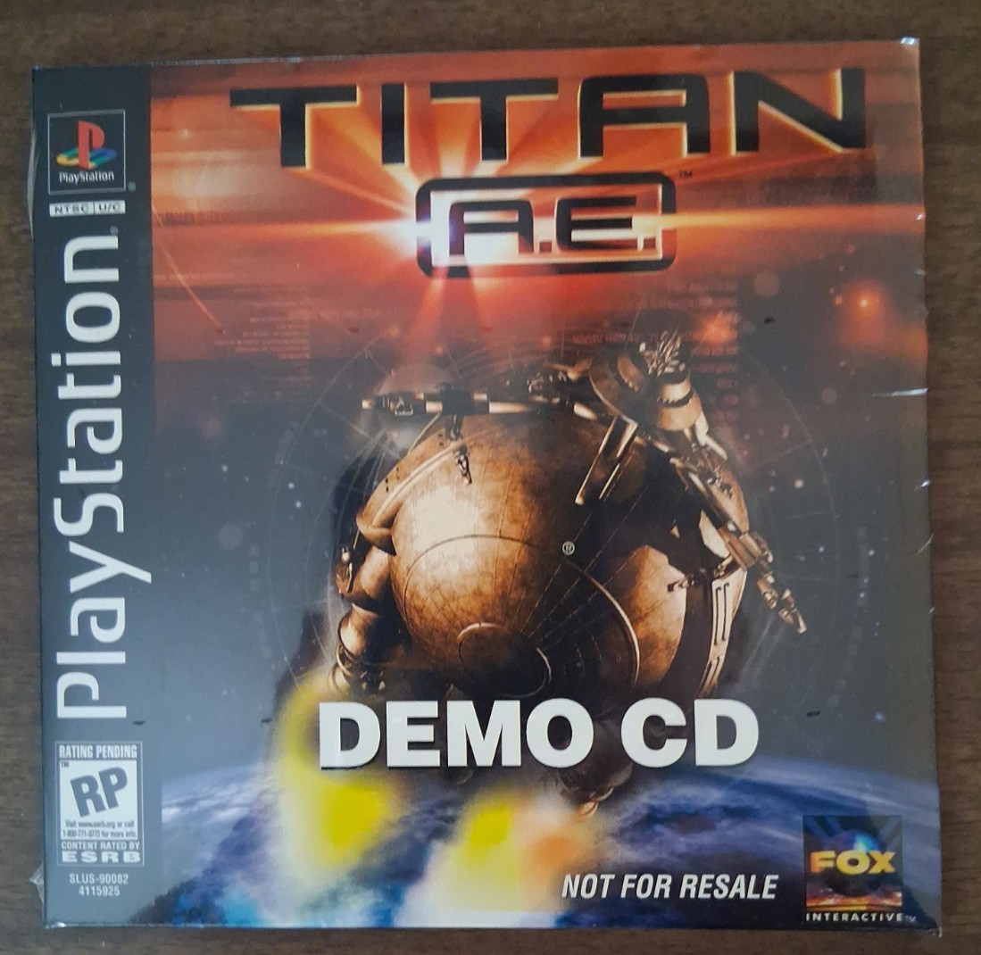 2000 Sony PlayStation Titan A.E. Demo CD Cancelled Video Game Sealed, Rare!!
