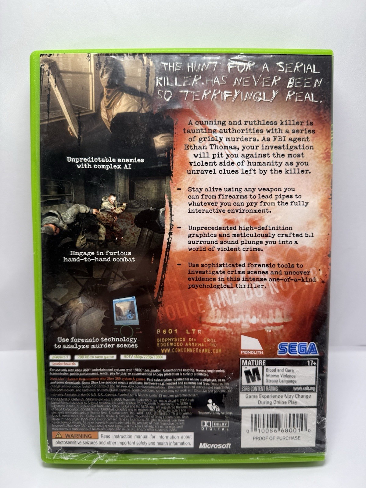 Lot Of 5 Xbox 360 Horror Resident Evil Condemned Vampire Games Tested Working