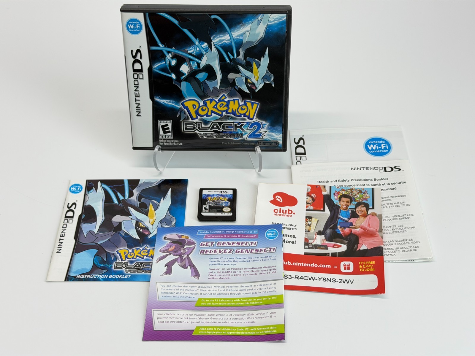 Pokemon Black 2 Version (Nintendo DS) Complete w/Inserts *Tested*