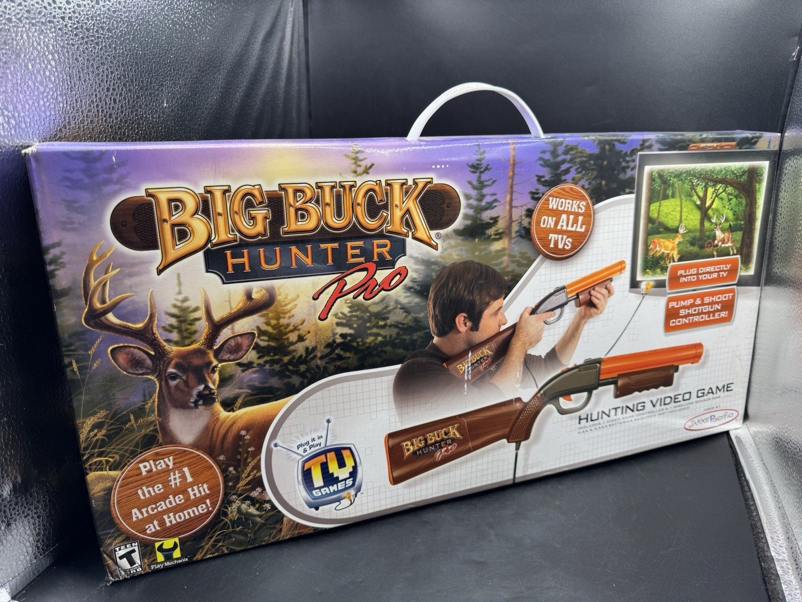 Big Buck Hunter Pro 2009 Jakks Pacific Plug & Play Arcade Game w Box, Manual VID