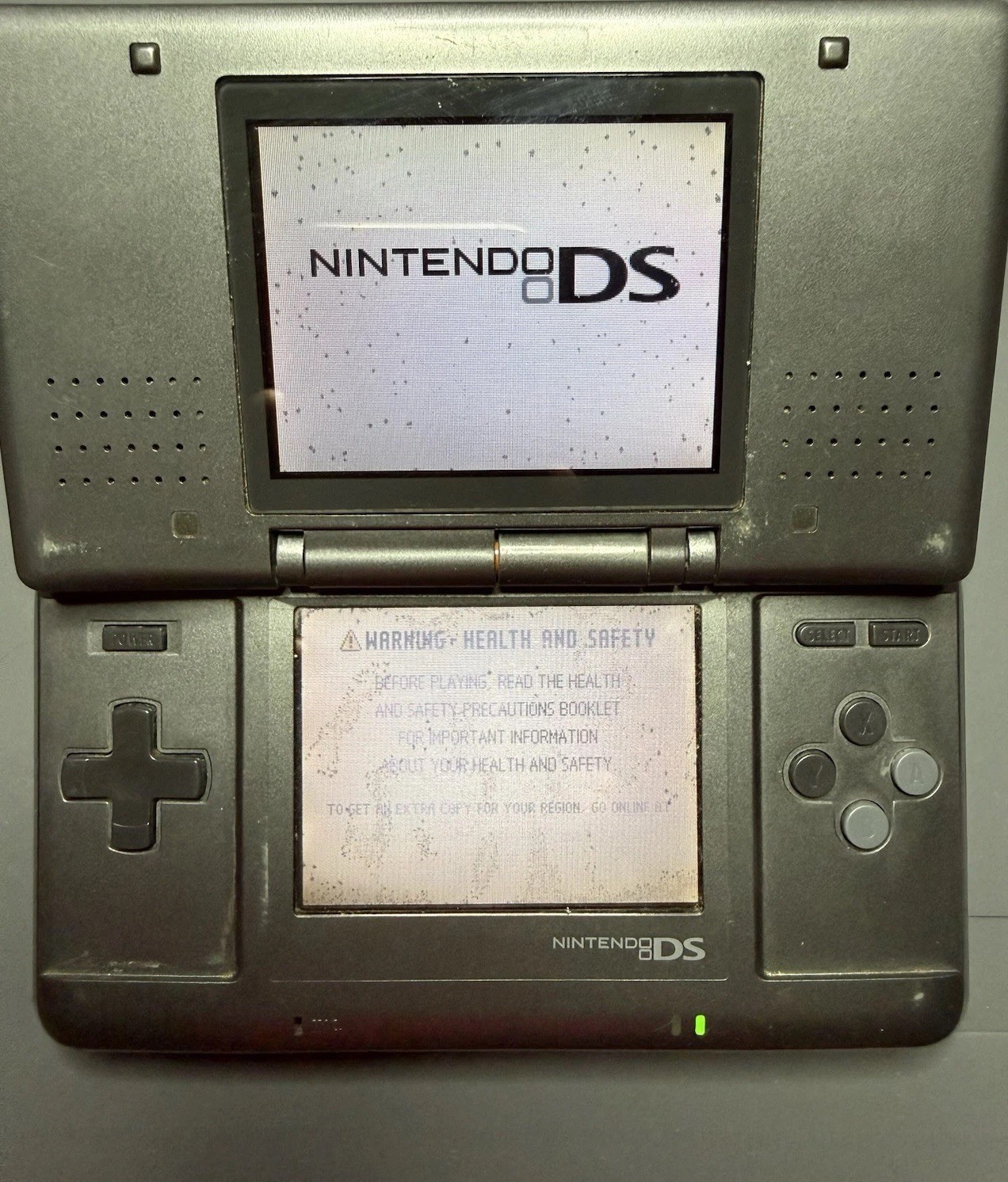 Nintendo DS NTR-001 Gray Dual Screen Handheld Console NTSC-J Japan