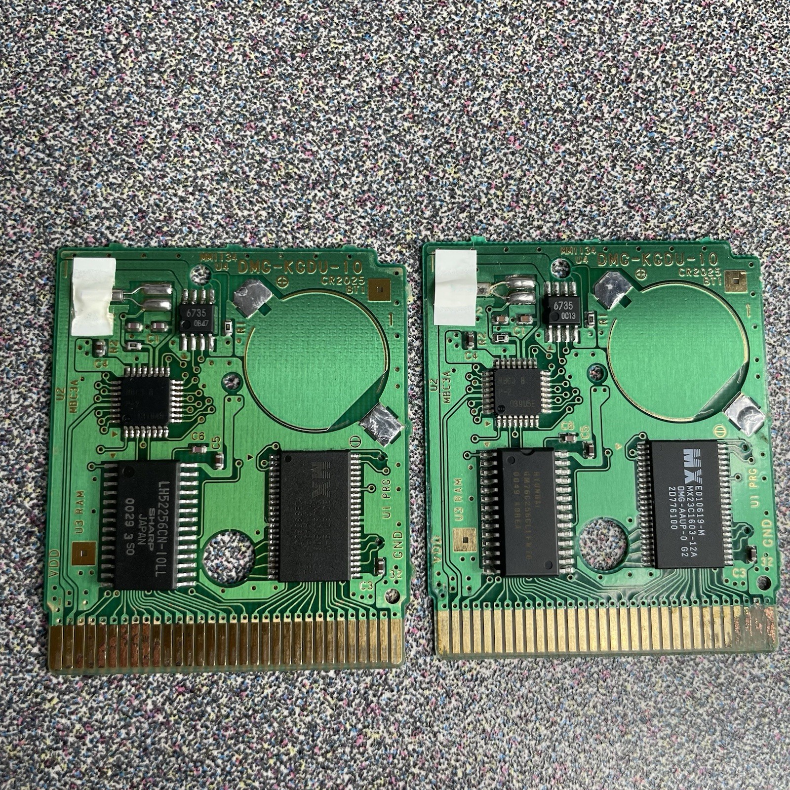 Pokémon Games Red Yellow Gold Nintendo GameBoy Authentic Lot of 6 PARTS/REPAIR