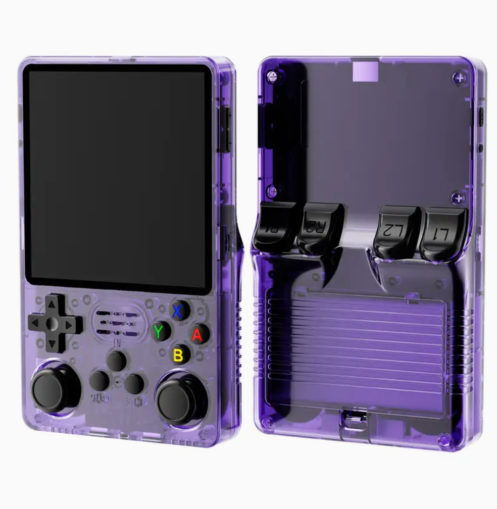 Retro Handheld Game Console – Purple, Color Screen, 3000mAh Battery