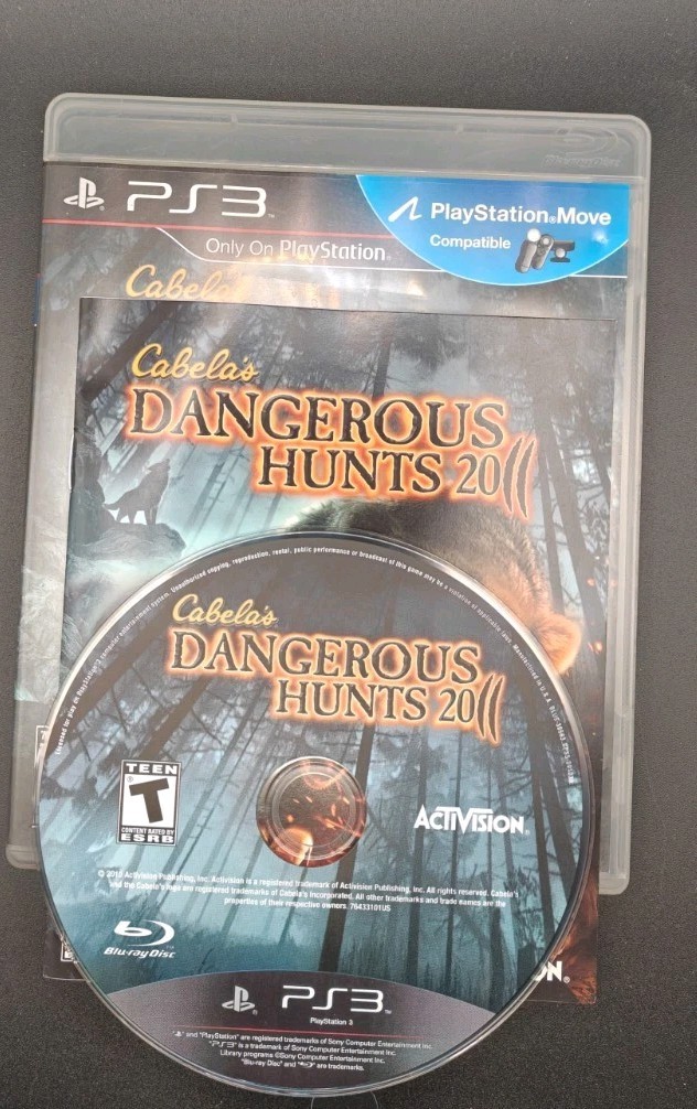 Cabela’s Dangerous Hunts 2011 PS3 With Manual (no Gun), Playstation 3 Game