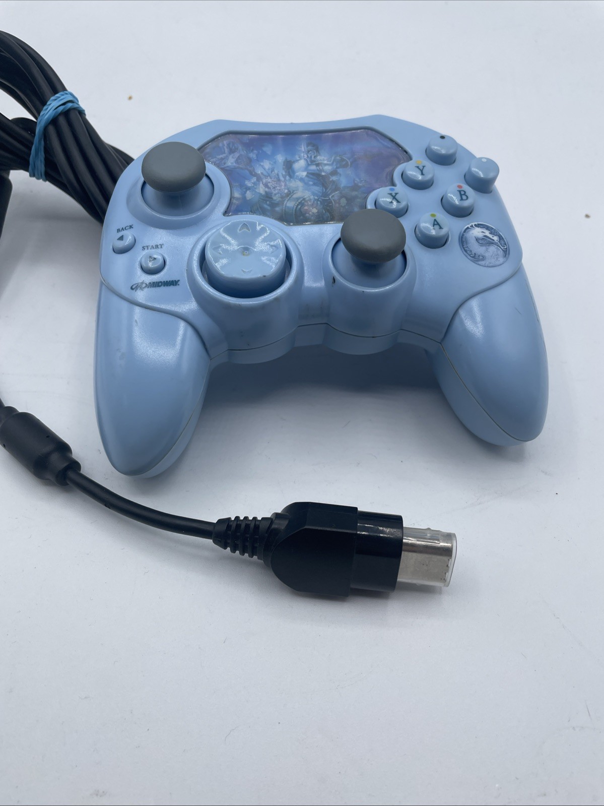 NubyTech Xbox Wired Ergonomic Light Blue Controller 6ft Cable for Microsoft Xbox