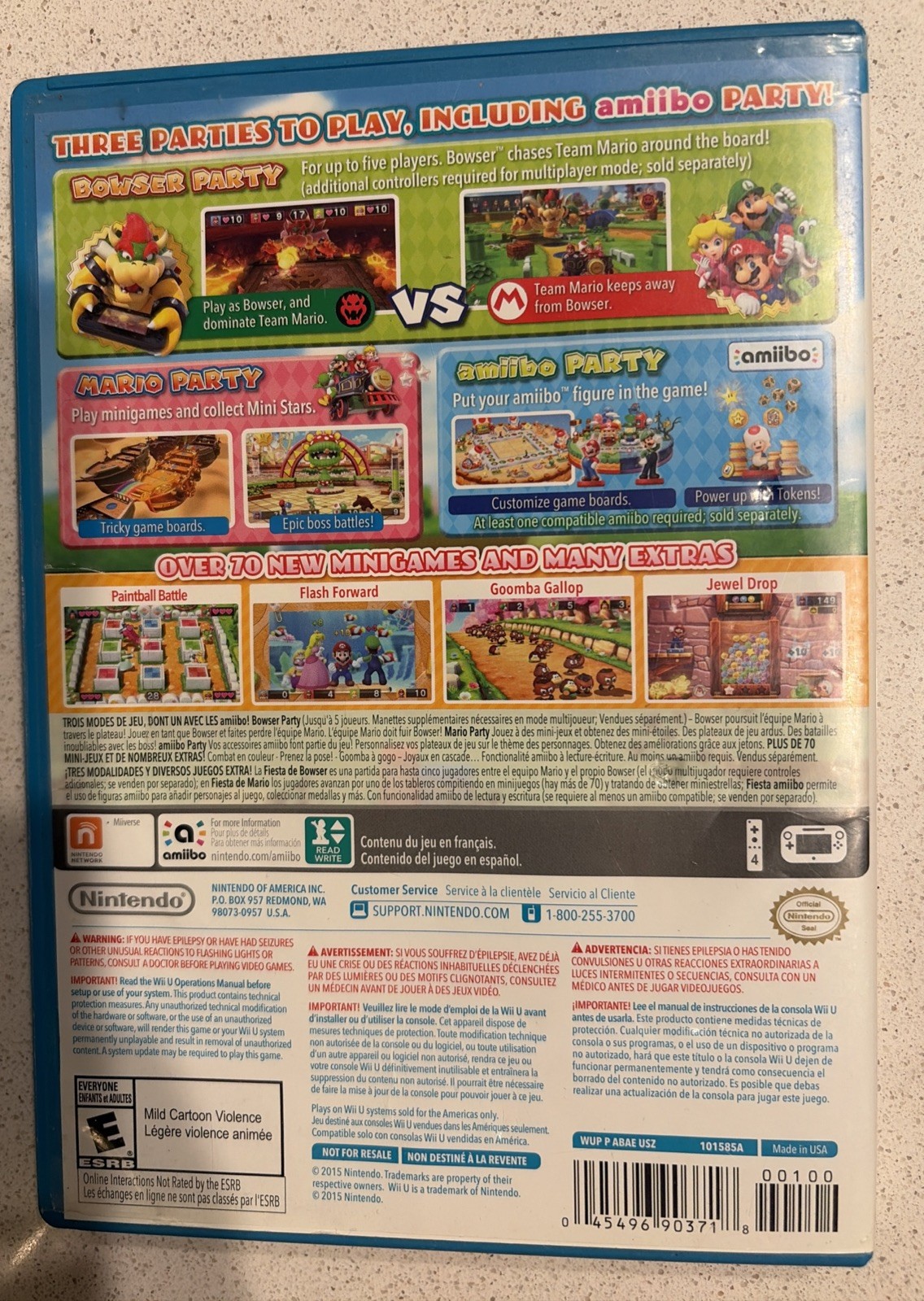 Mario Party 10 – NINTENDO Wii (COMPLETE / CIB / TESTED)