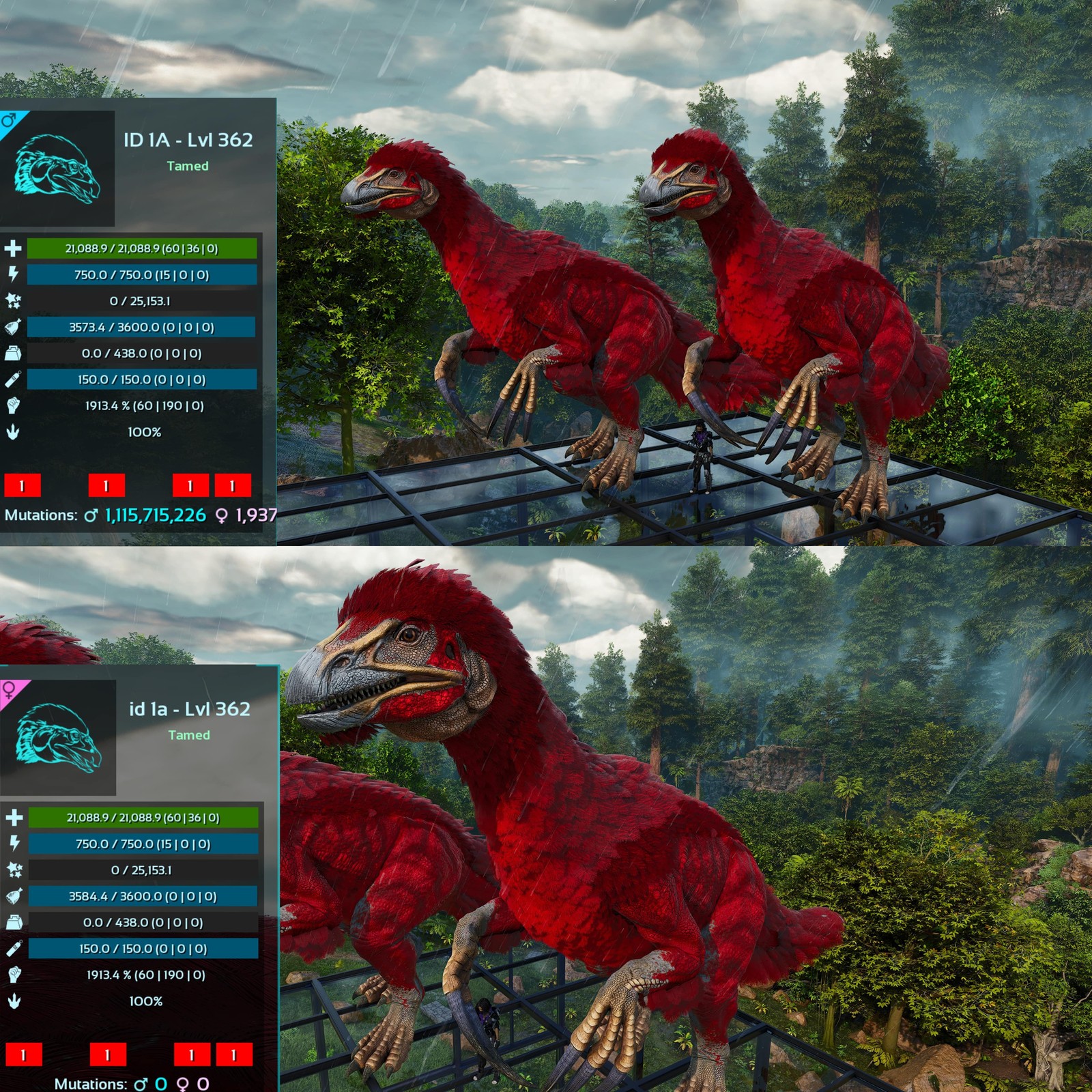 ASA PVE 🦖ARK Survival Ascended Therizinosaurus / Theri 1913Melee Imprinted
