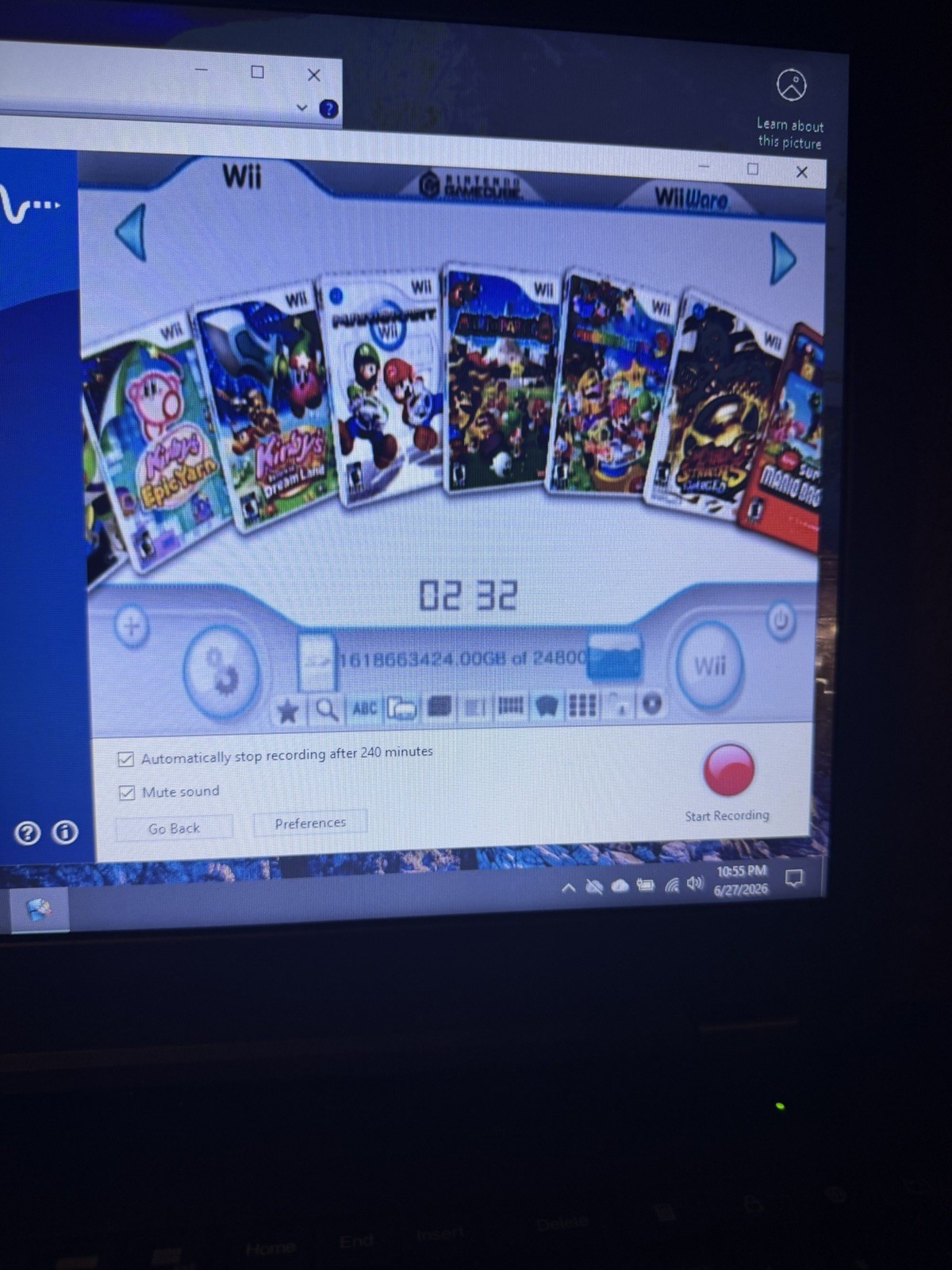 HomeBrew Wii With 64 GB Flash Drive Games Included Mario Nunchuck Remotes Etc